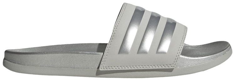 Adidas slides silver top