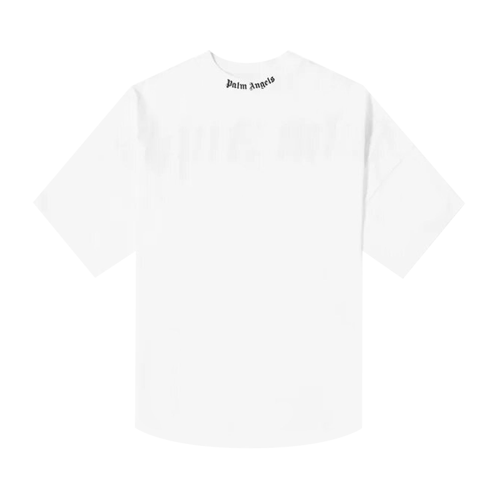 Palm Angels Classic Logo Over Tee 'White/Black' | Men's Size 2XS