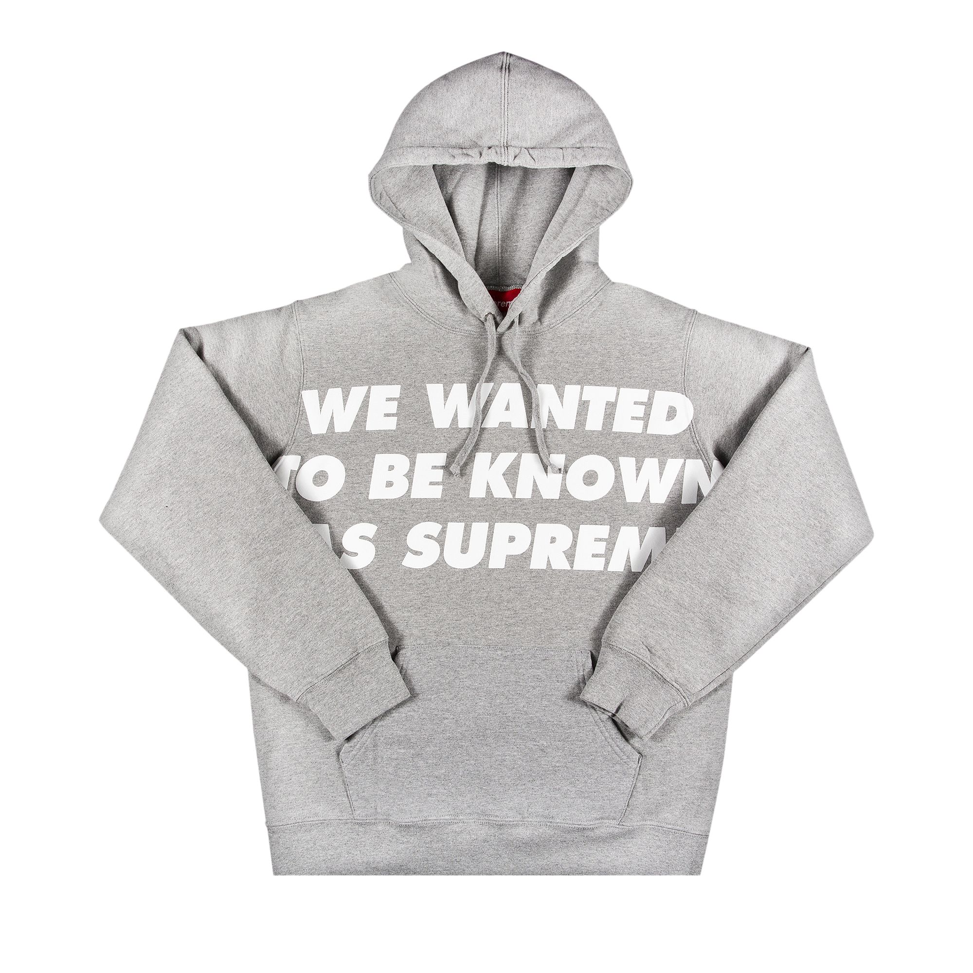 Supreme Known As Hooded Sweatshirt 'Heather Grey' | Men's Size M