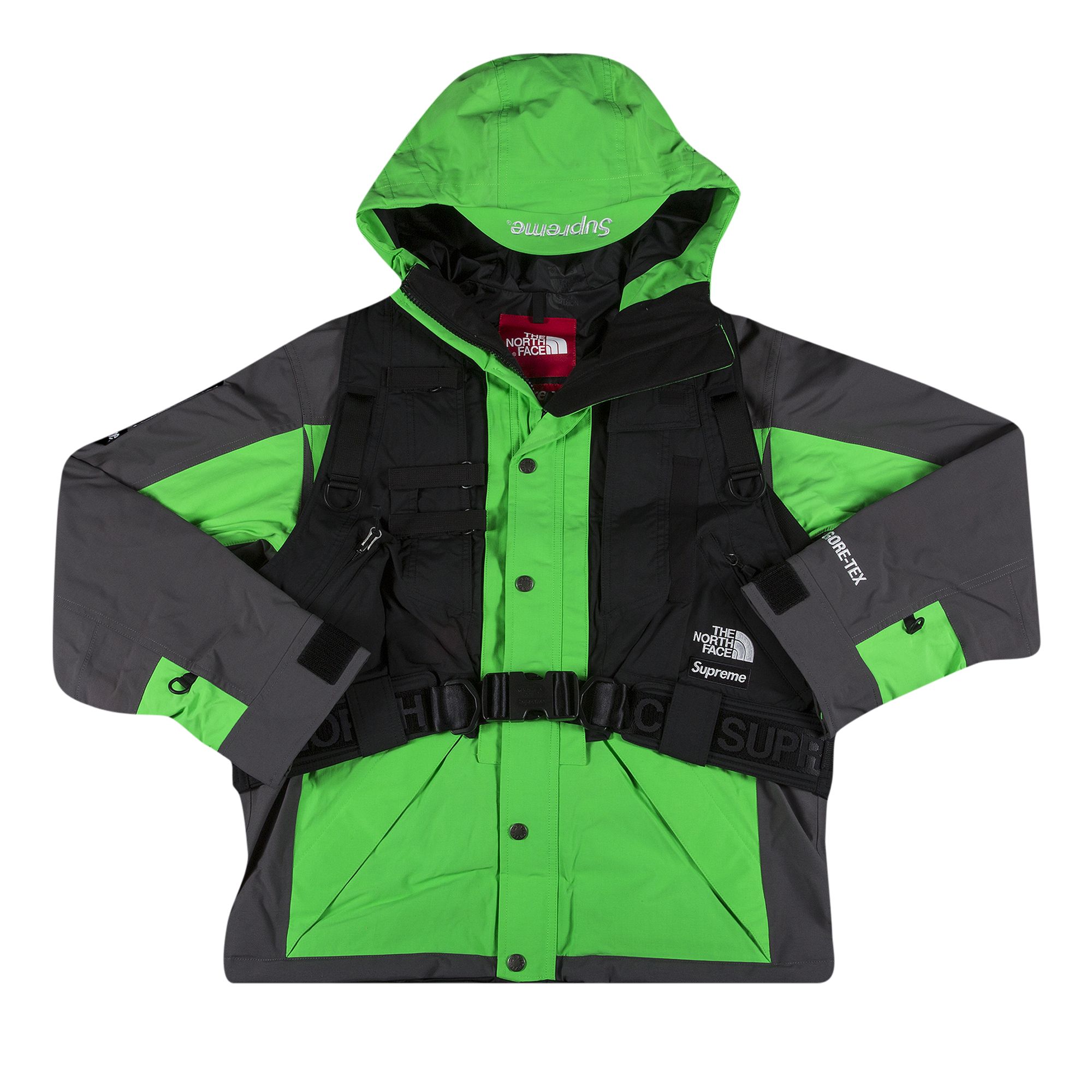 Supreme x The North Face RTG Jacket + Vest 'Bright Green' | Men's Size L