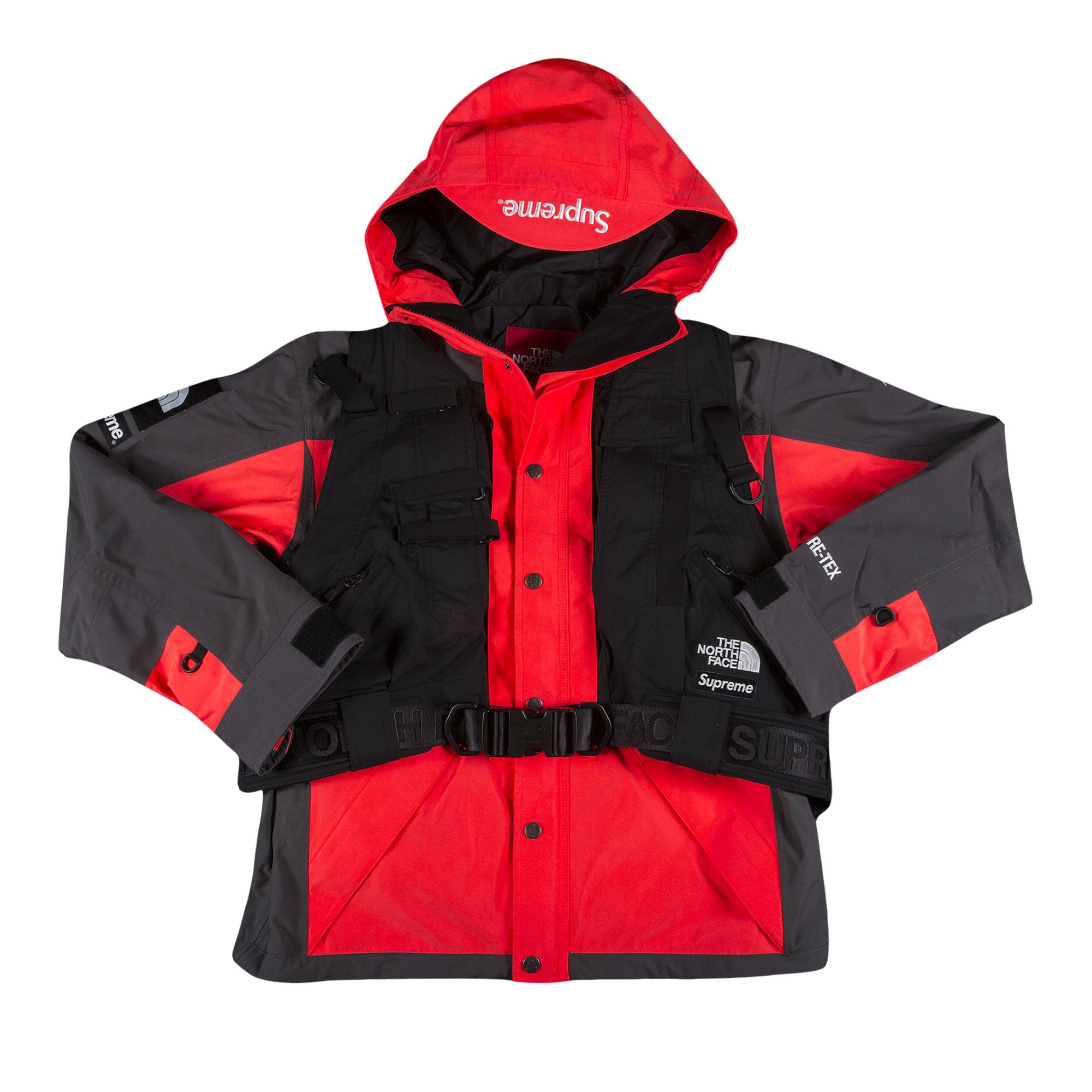 Supreme x The North Face RTG Jacket + Vest 'Bright Red' | Men's Size L