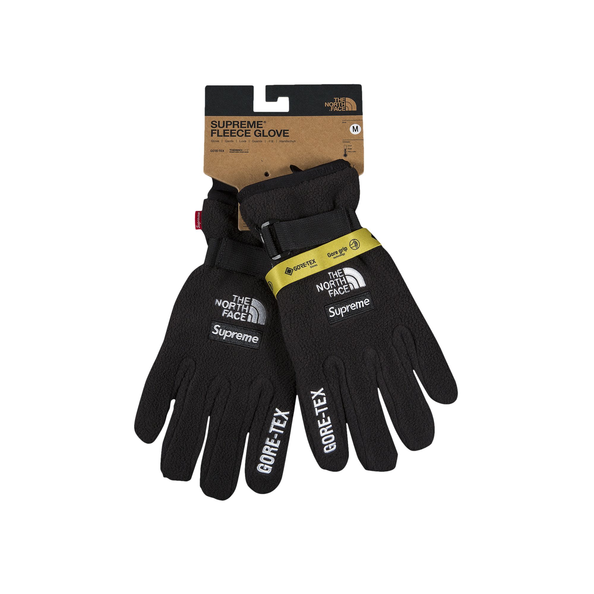Pre-owned Supreme X The North Face Rtg Fleece Glove 'black'