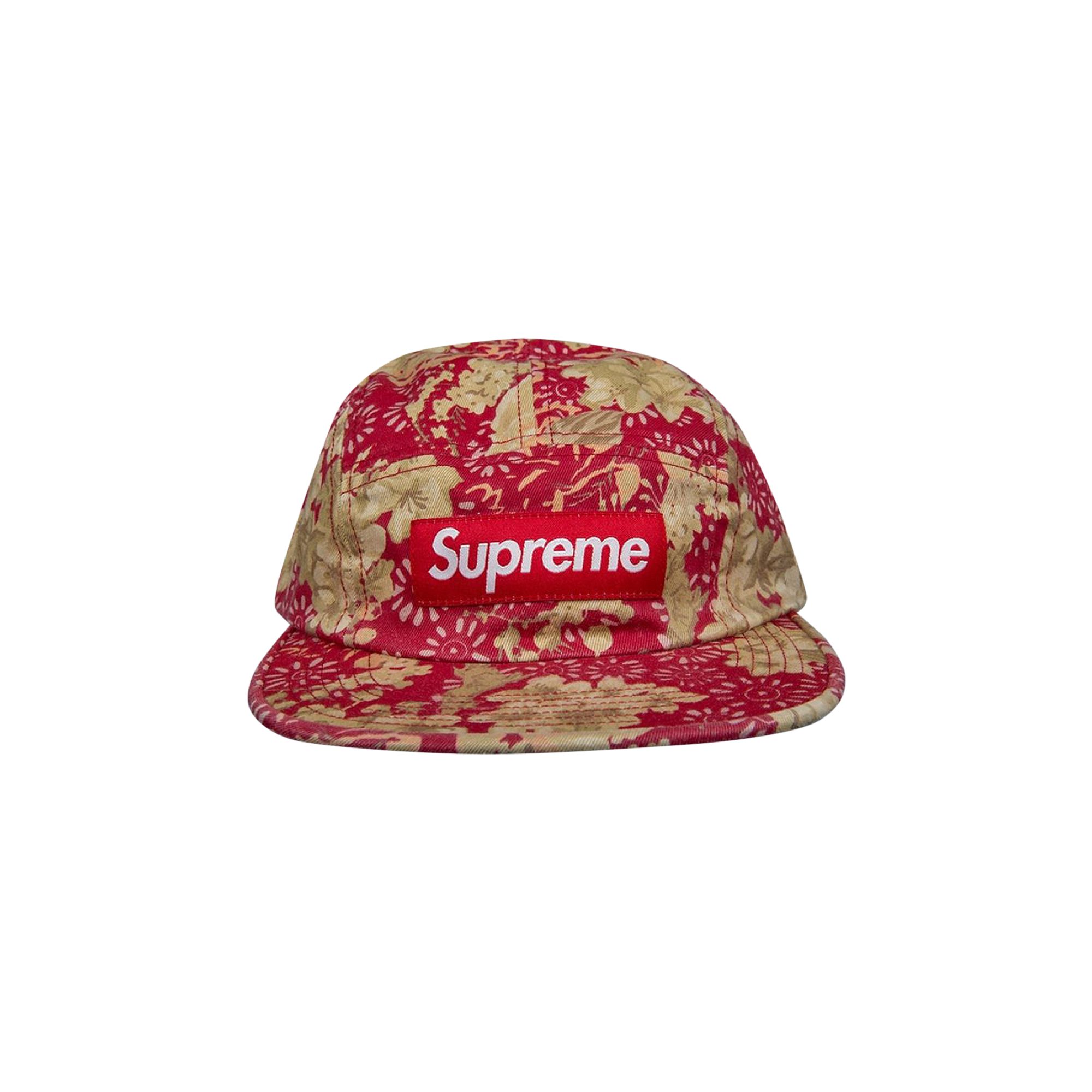 Pre-owned Supreme Washed Chino Twill Camp Cap 'floral' | Multi-color | Men's Size Onesize