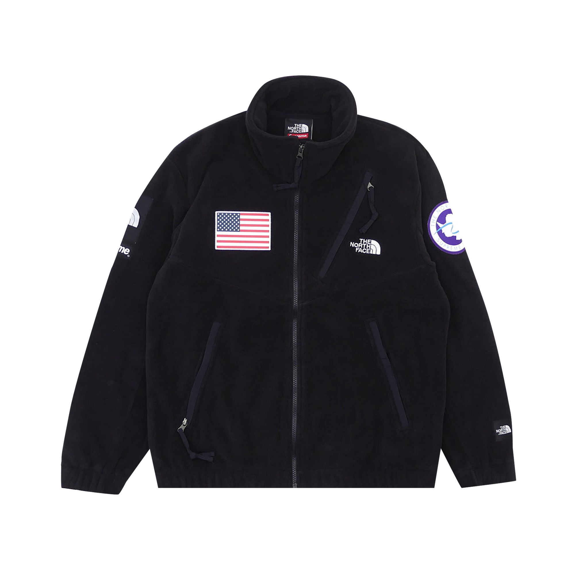 Supreme x The North Face Trans Antarctica Expedition Fleece Jacket 'Black' | Men's Size S