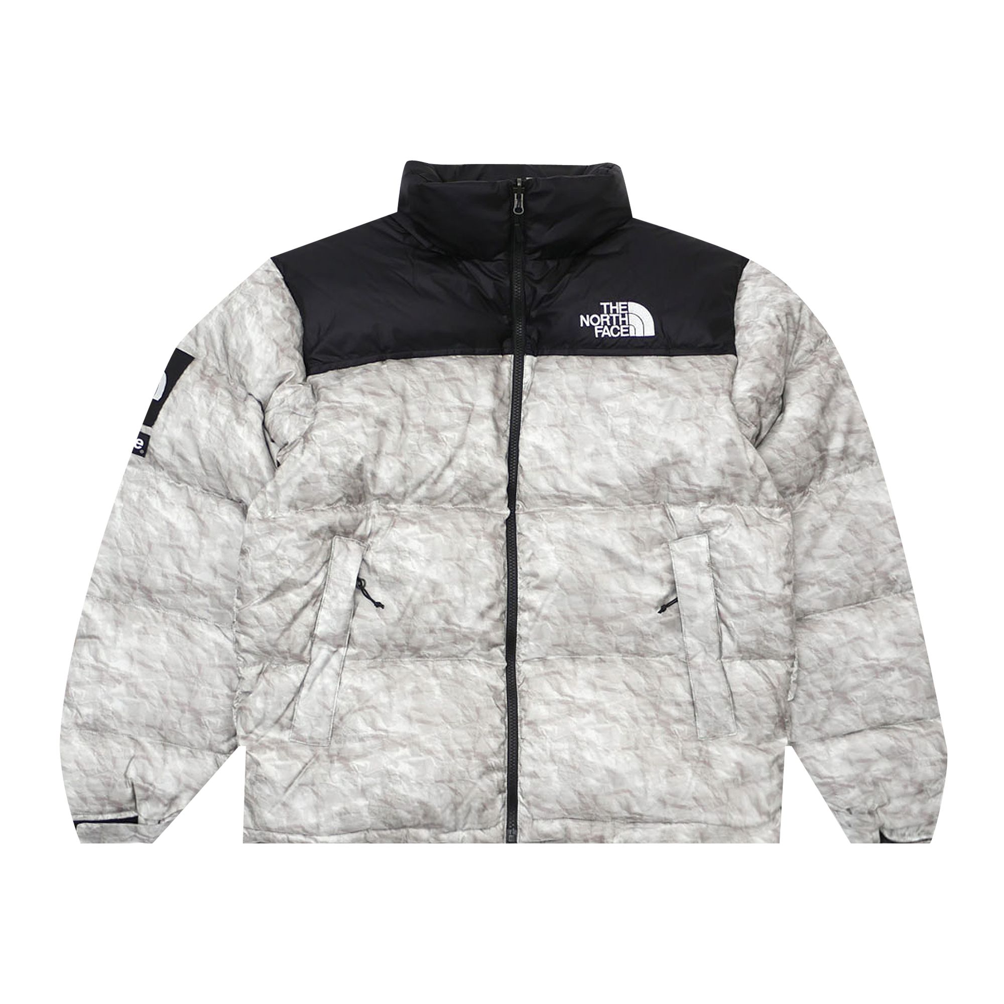 Supreme x The North Face Nuptse 'Paper Print' | Grey | Men's Size XL
