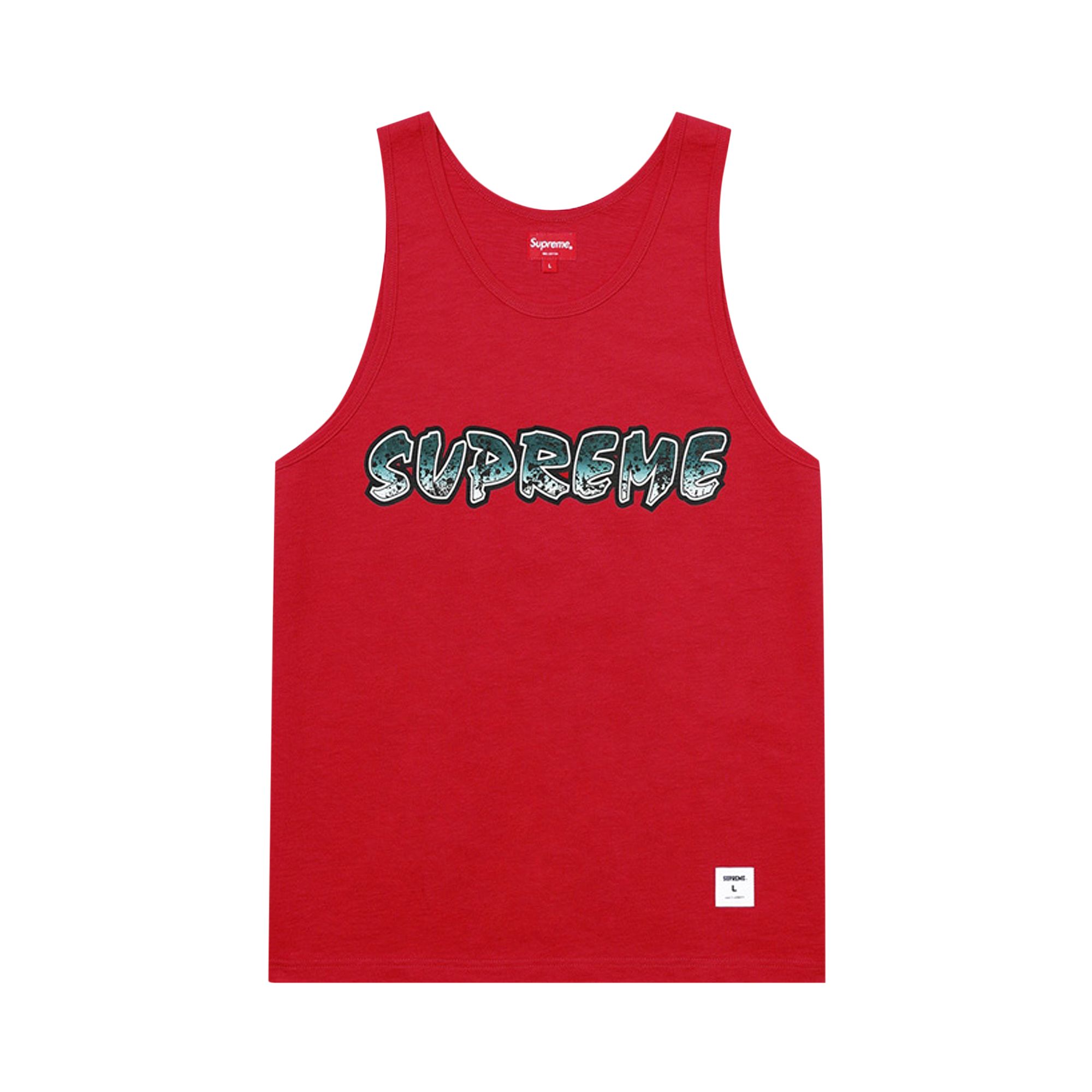 Pre-owned Supreme Splatter Tank Top 'red' | Men's Size L