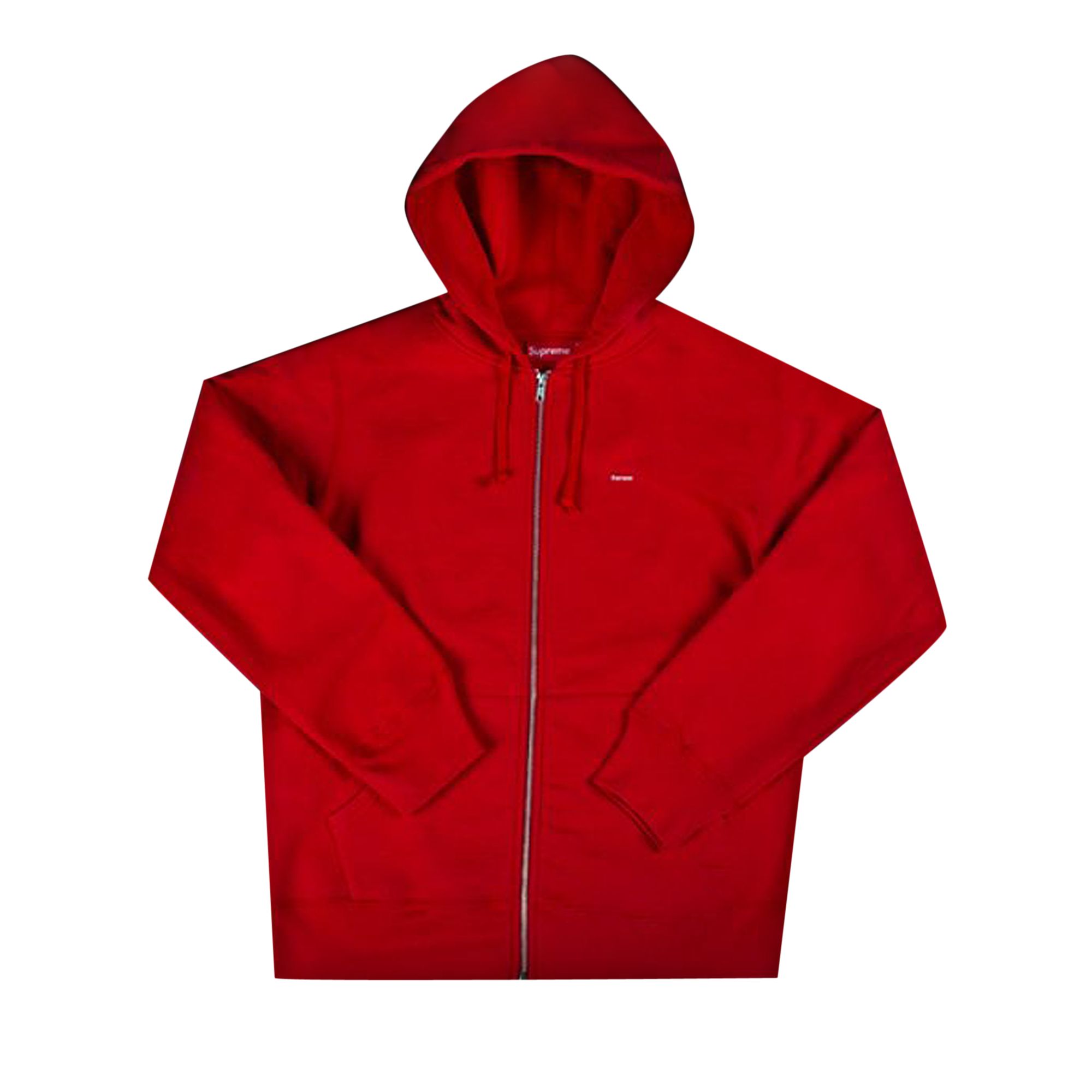 Pre-owned Supreme Small Box Zip Up Sweatshirt 'red' | Men's Size M