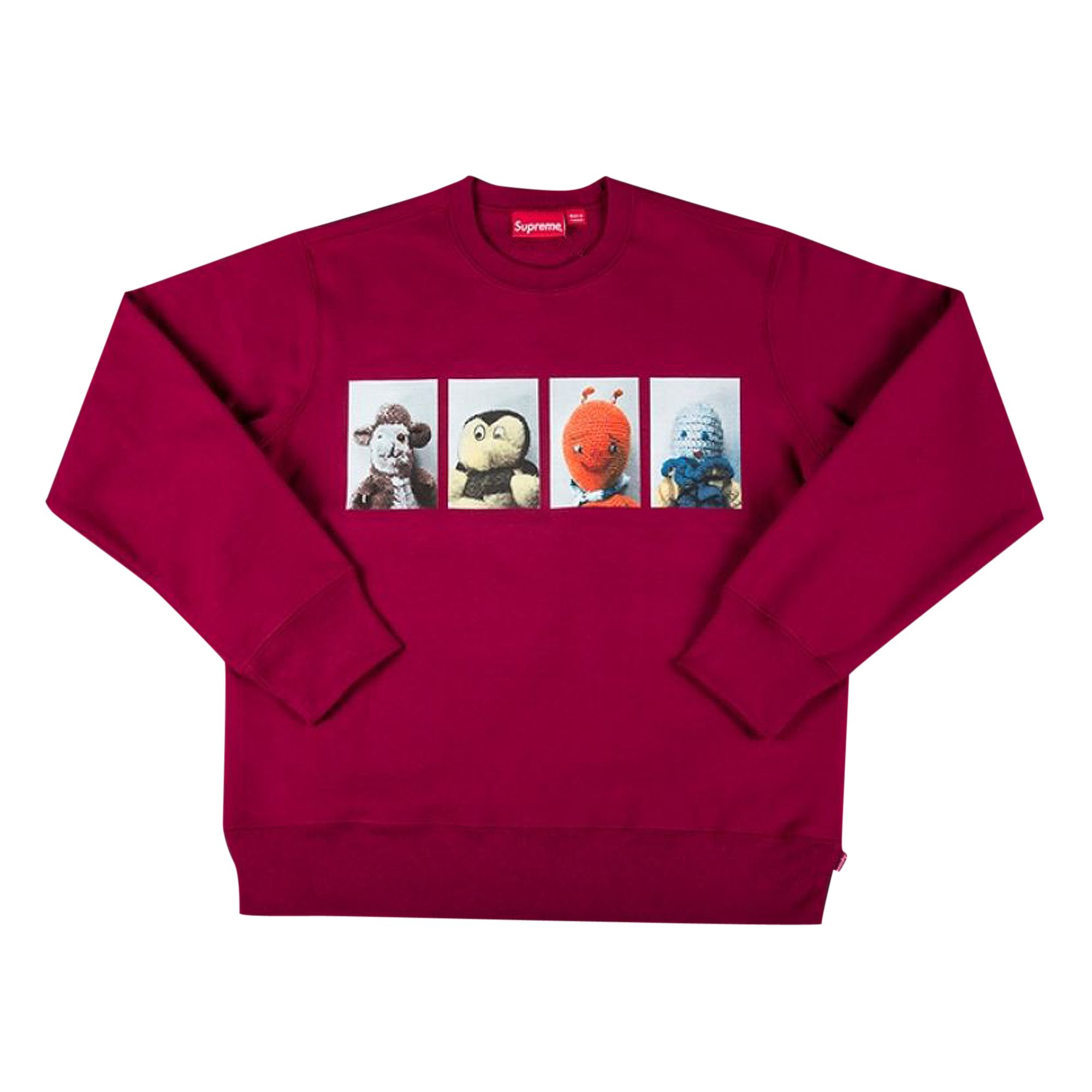 Supreme x Mike Kelley Ahh...Youth! Crewneck Sweatshirt 'Dark Magenta' | Pink | Men's Size XL