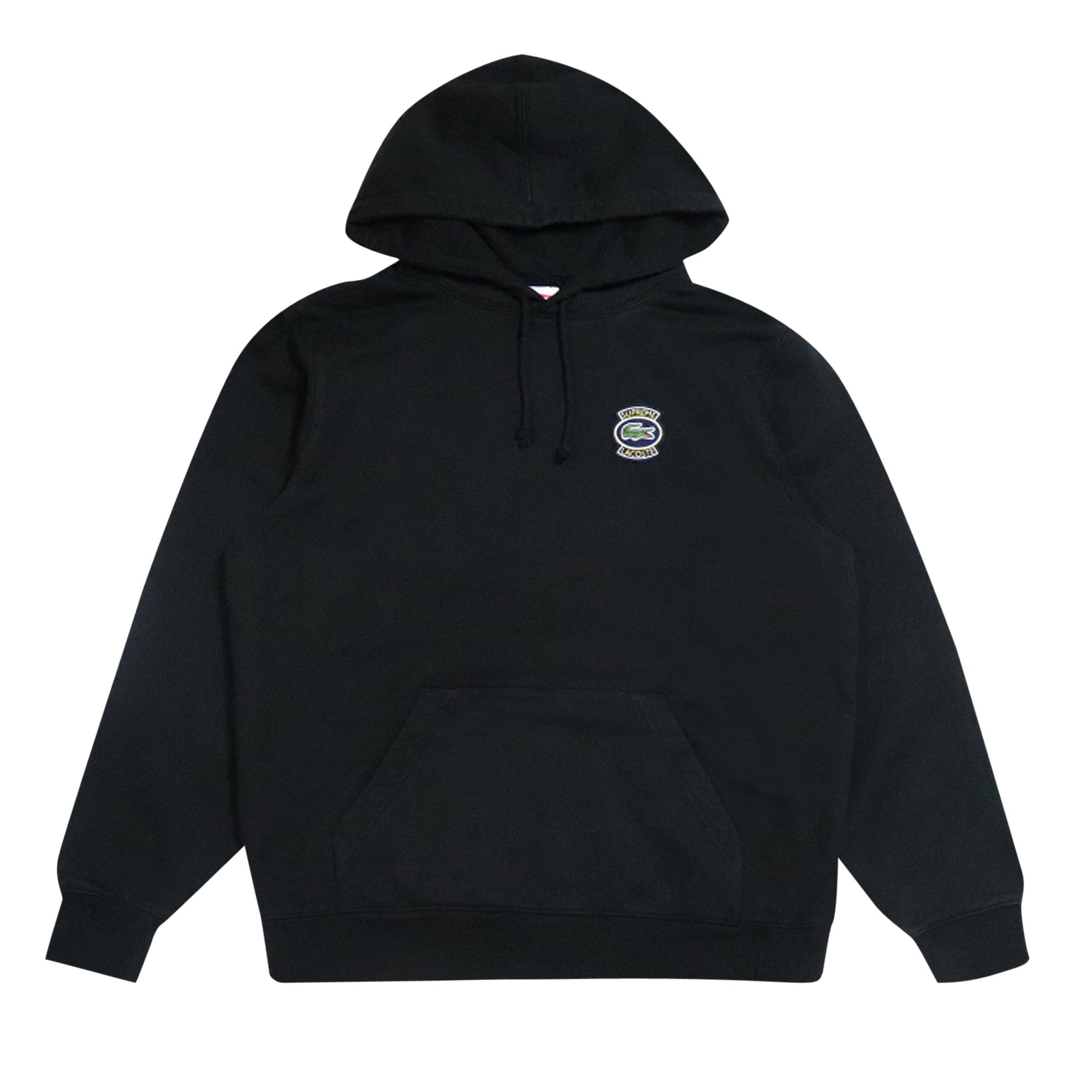 Supreme x Lacoste Hooded Sweatshirt 'Black' | Men's Size XL