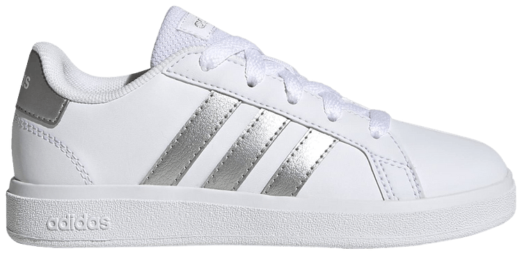 Adidas Grand Court 20 Big Kid White Matte Silver