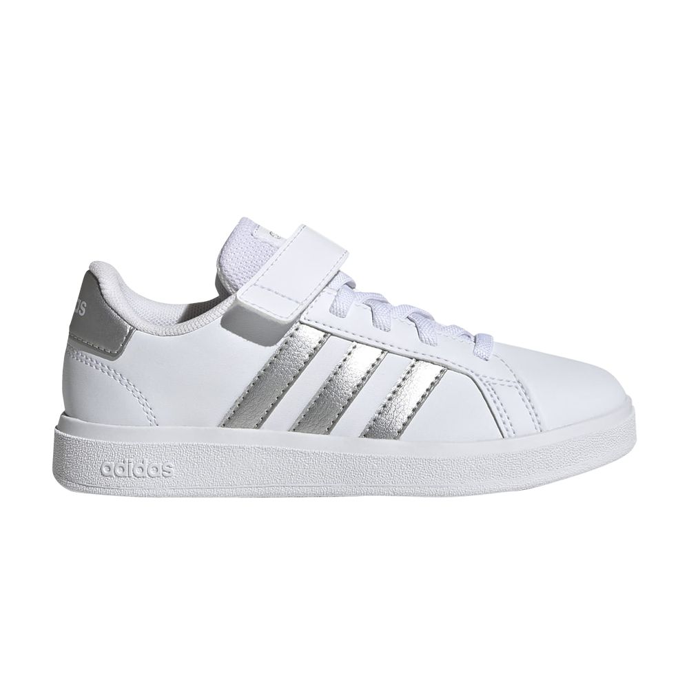 Pre-owned Adidas Originals Adidas Grand Court 2.0 Little Kid 'white Matte Silver' | Kid's Size 4