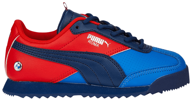 BMW Motorsport x Puma Roma Via Little Kid Strong Blue Fiery Red