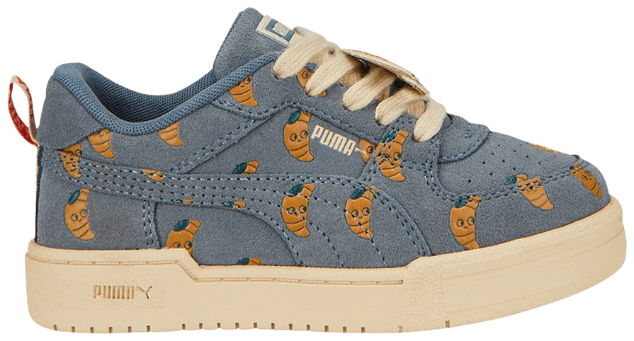 Puma X TC Basket Kids Tiny Cottons Trainers Infants Slip On Beige 366194 01 B57B