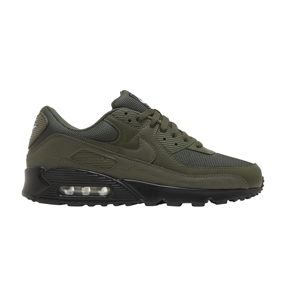 Pre-owned Nike Air Max 90 'cargo Khaki Reflective' In Green