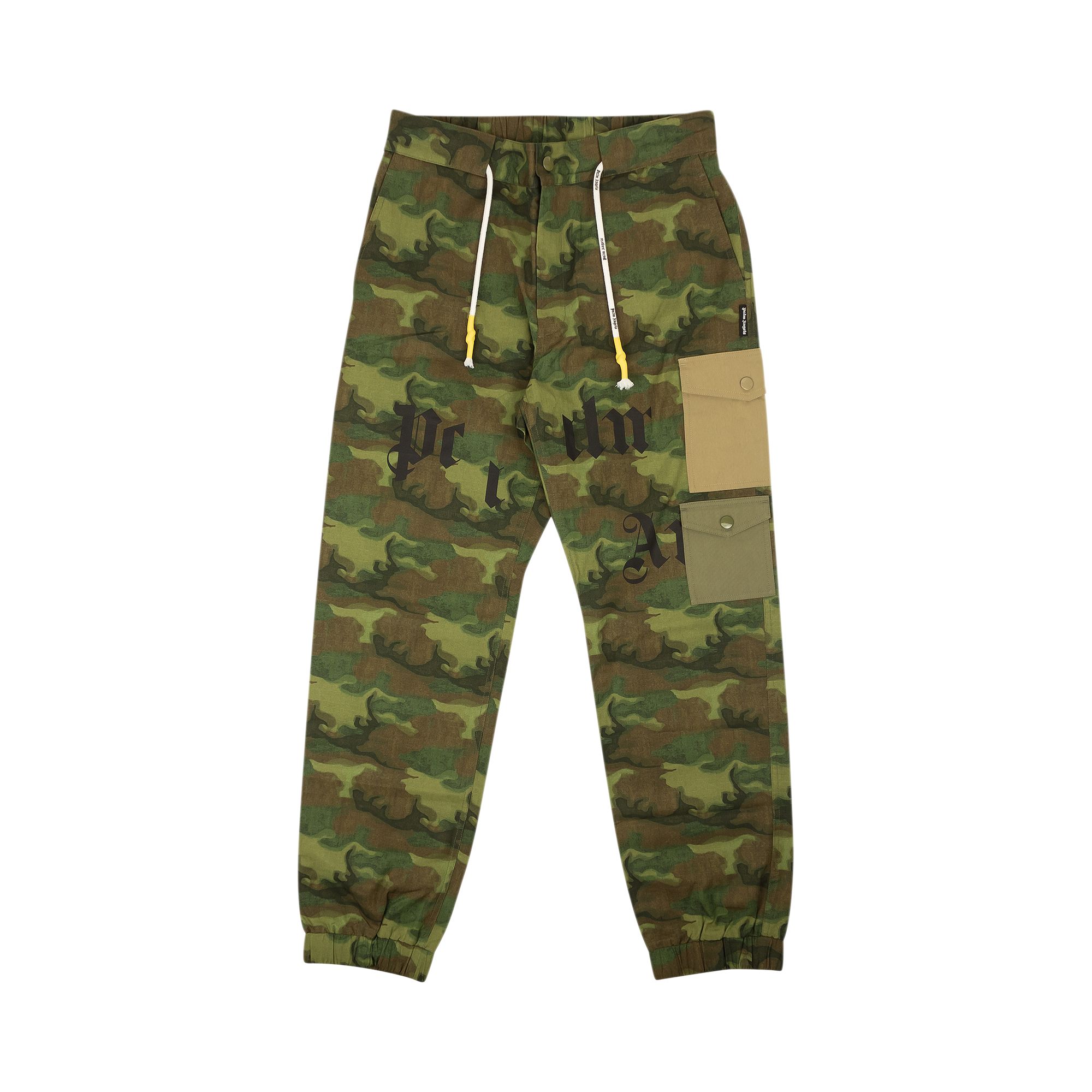 Pre-owned Palm Angels Camo Cargo Pants 'military Camo' | Green | Men's Size 42