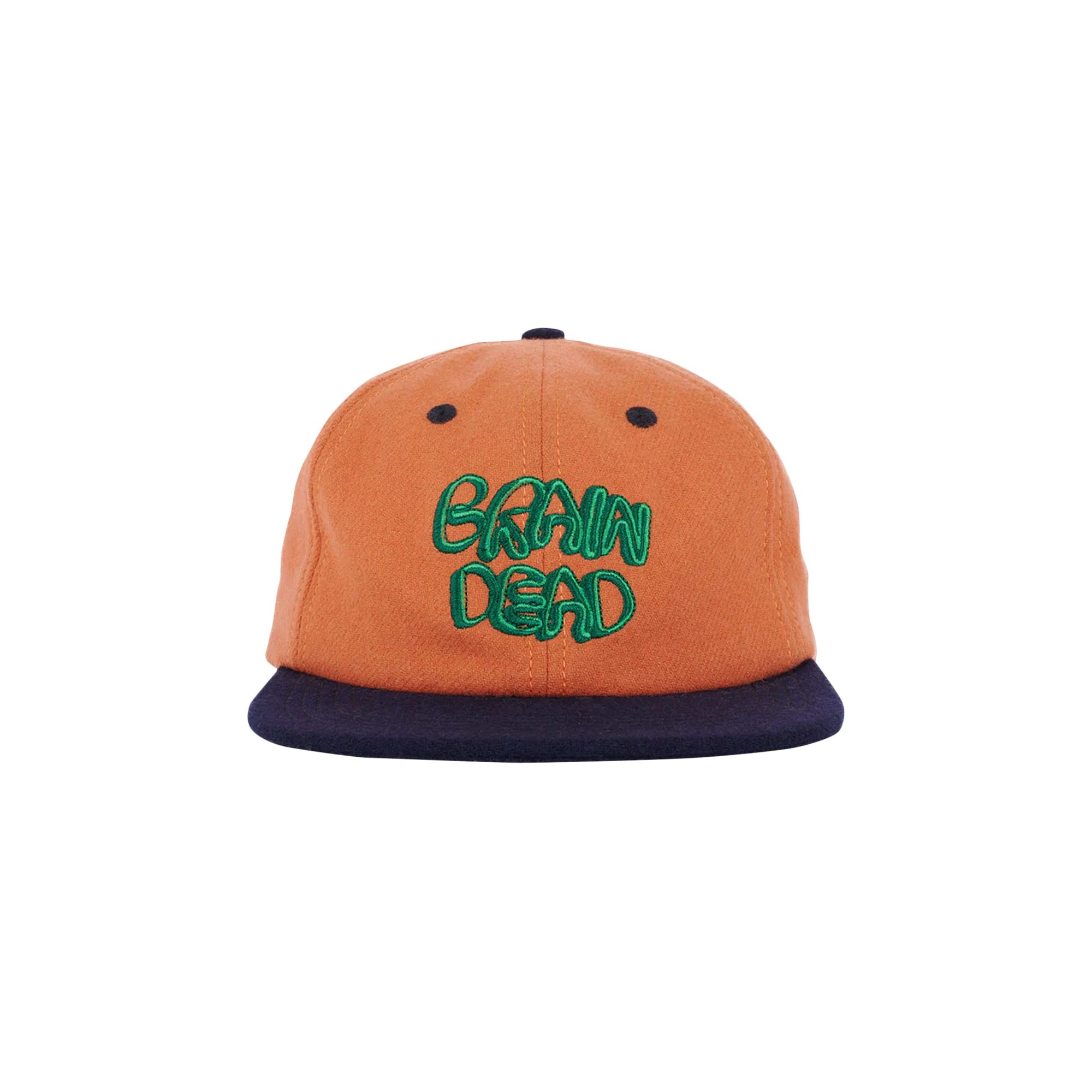 Pre-owned Brain Dead Plato Wool 6 Panel Cap 'orange' | Men's Size Onesize