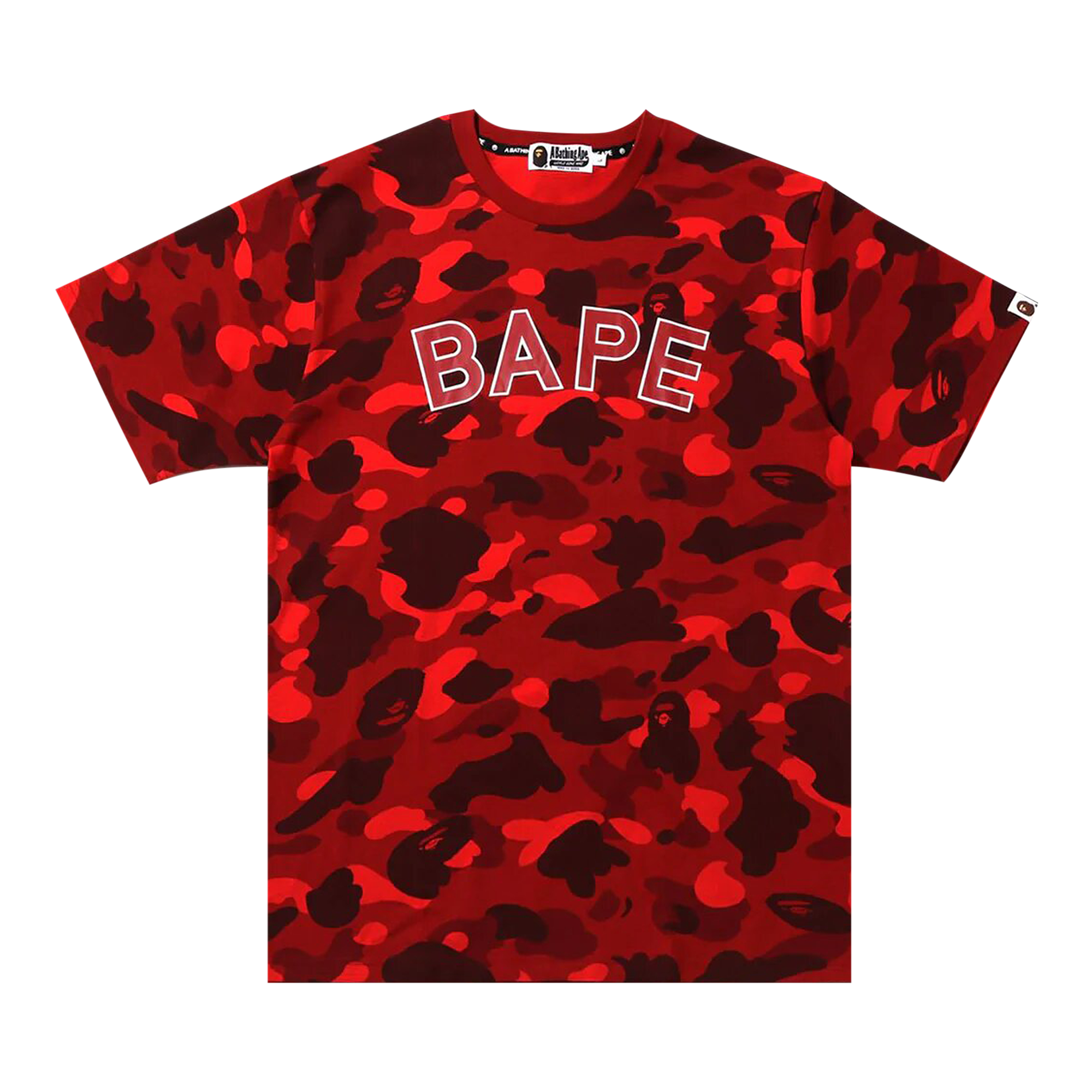Pre-owned Bape Color Camo Tee 'red'