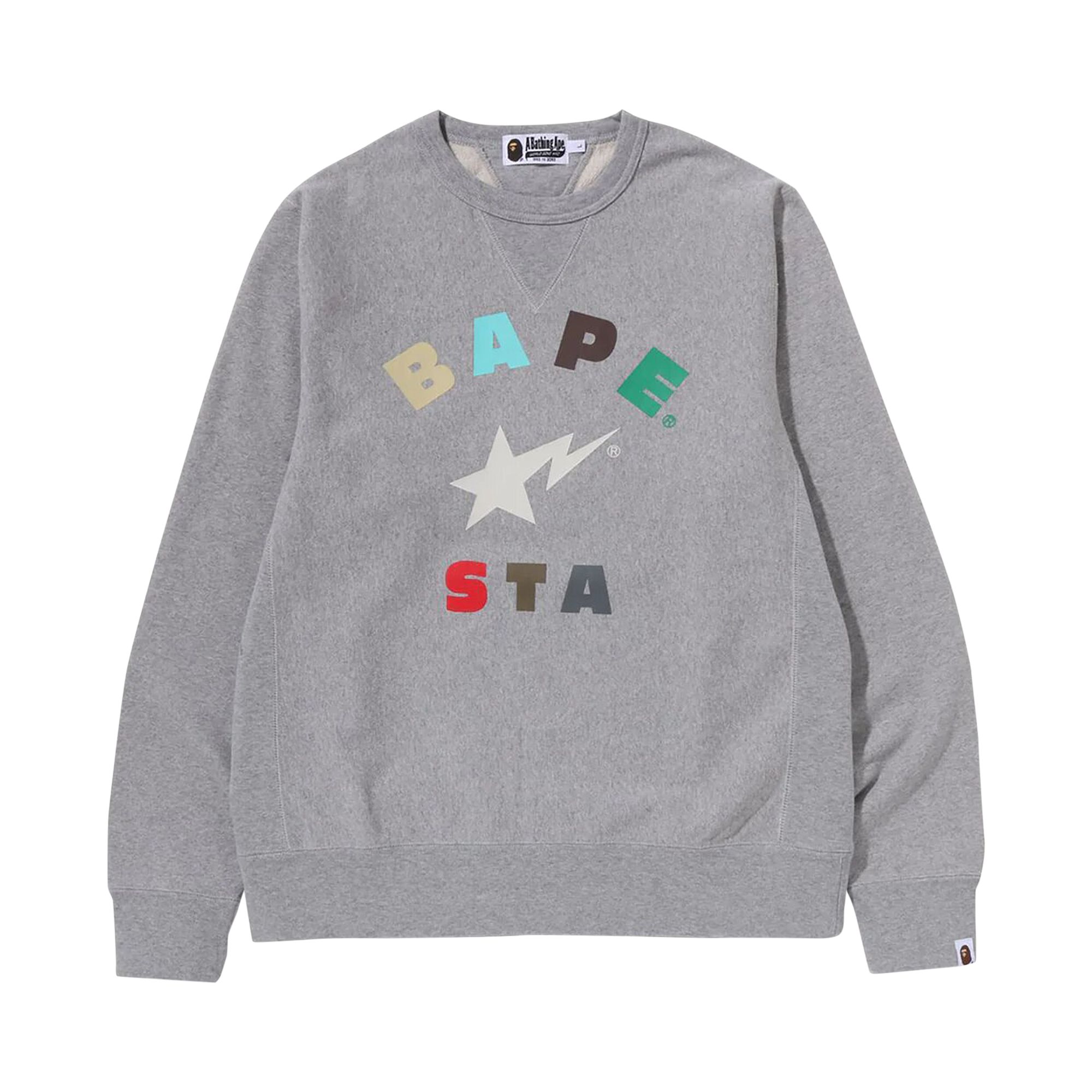 BAPE BAPE STA CREWNECK 'GREY'