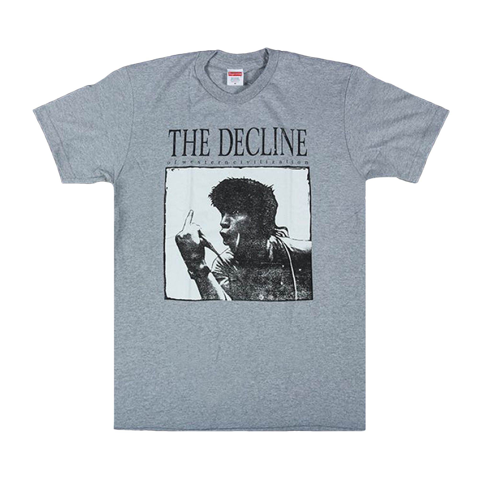Pre-owned Supreme Decline Of Western Civilizations Tee 'heather Grey' | Men's Size Xl In Gray