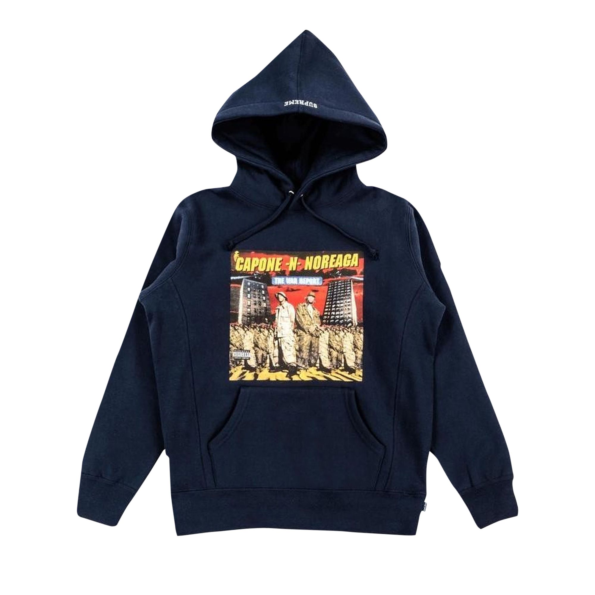 Pre-owned Supreme The War Report Hooded Sweatshirt 'navy' | Blue | Men's Size M
