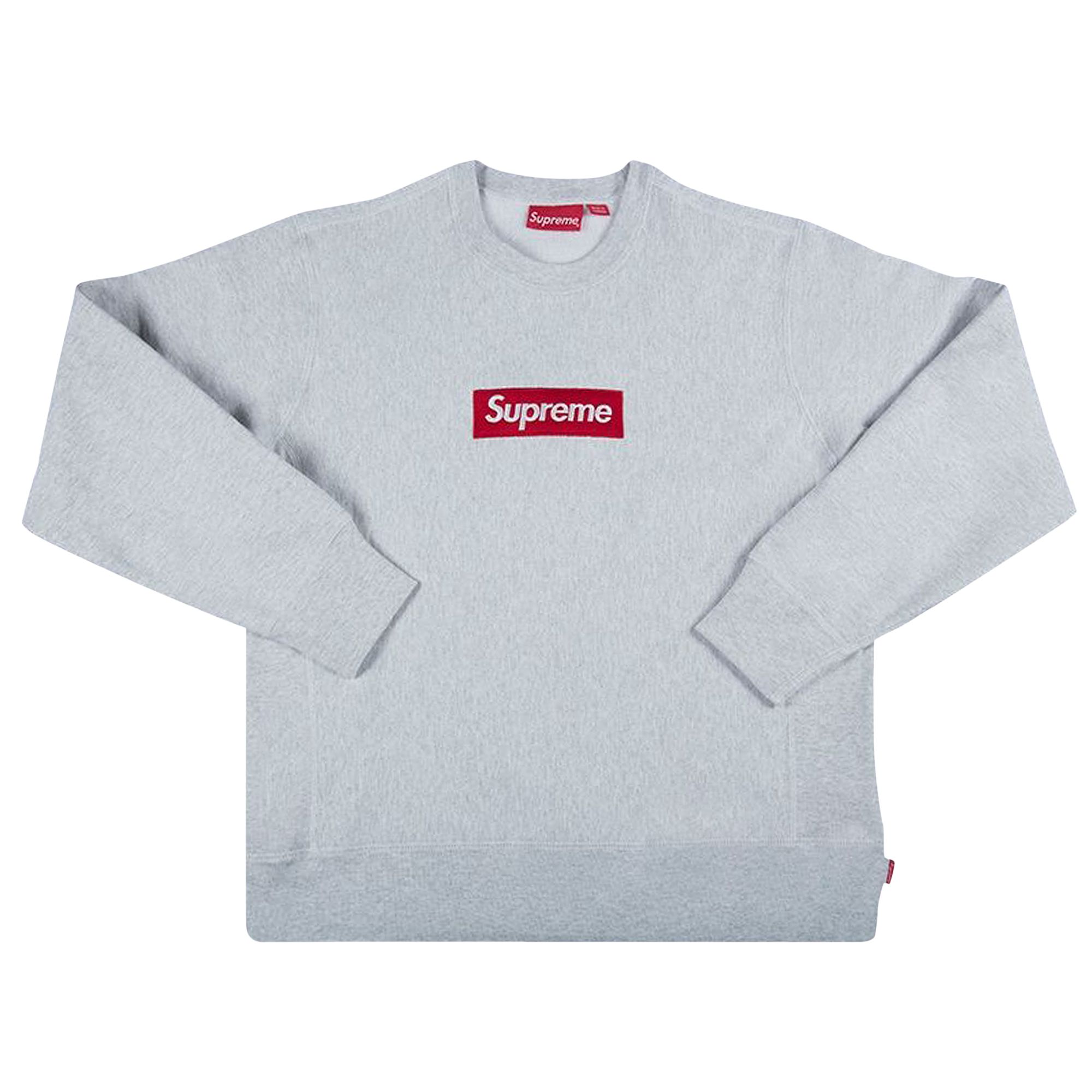 Supreme Box Logo Crewneck 'Ash Grey' | Men's Size L