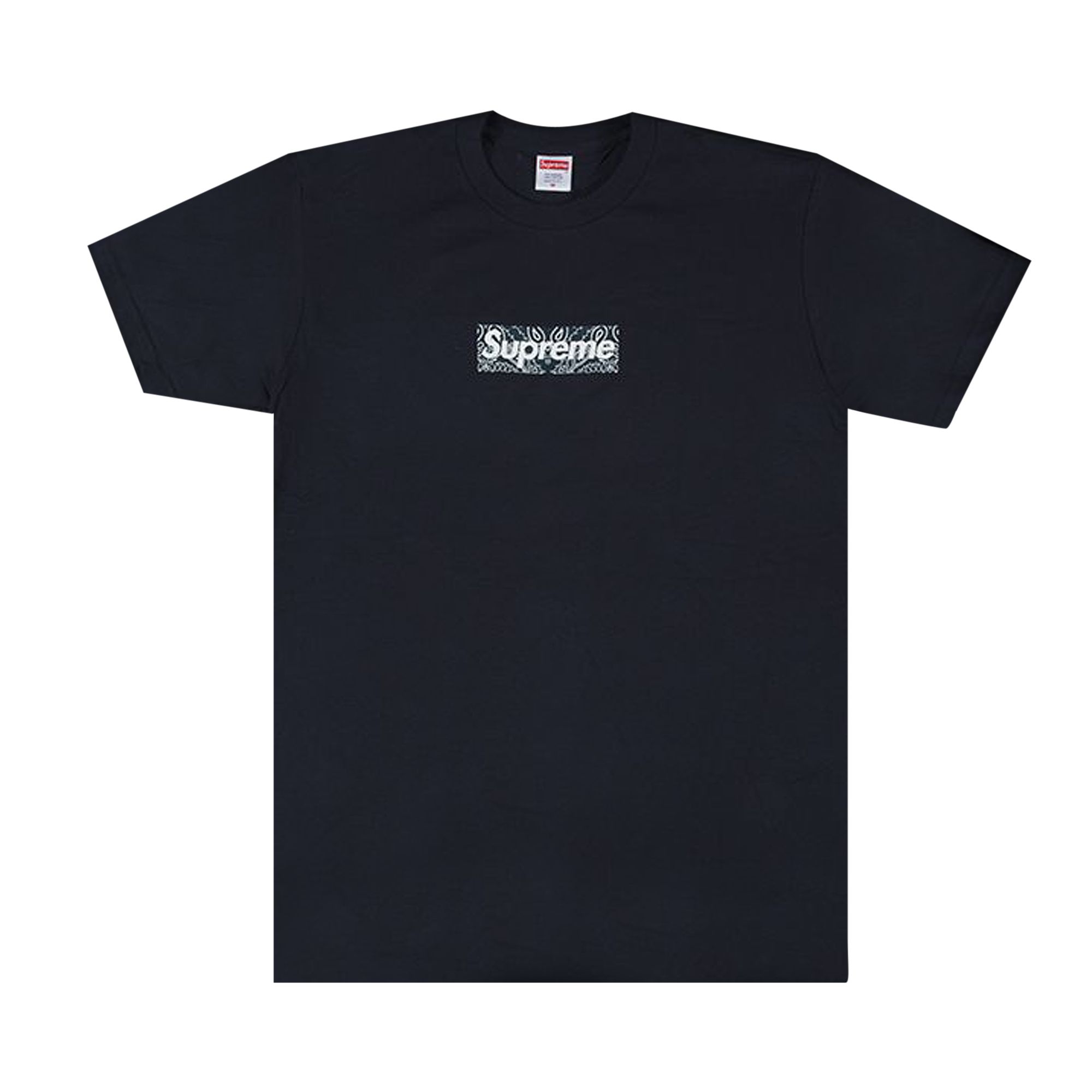 Supreme Bandana Box Logo Tee 'Navy' | Blue | Men's Size M