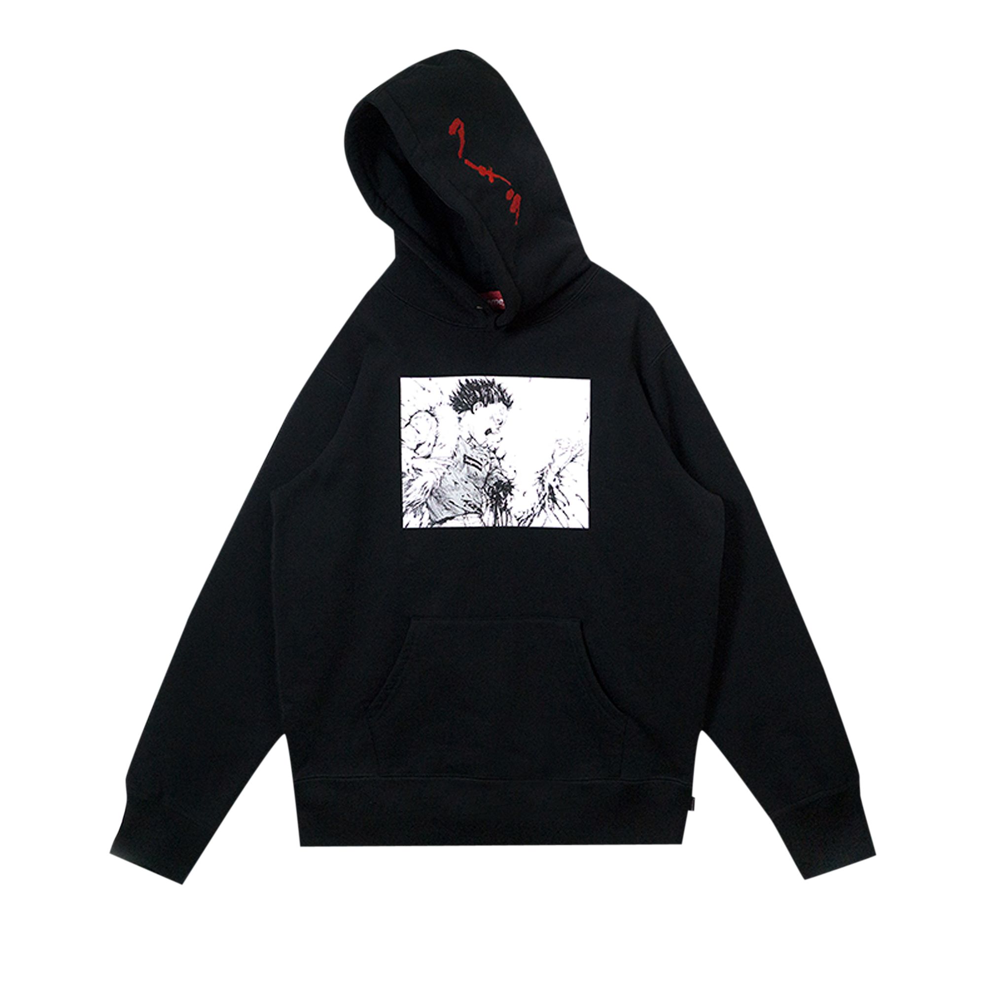 Pre-owned Supreme Akira Arm Hooded Sweatshirt 'black' | Men's Size L