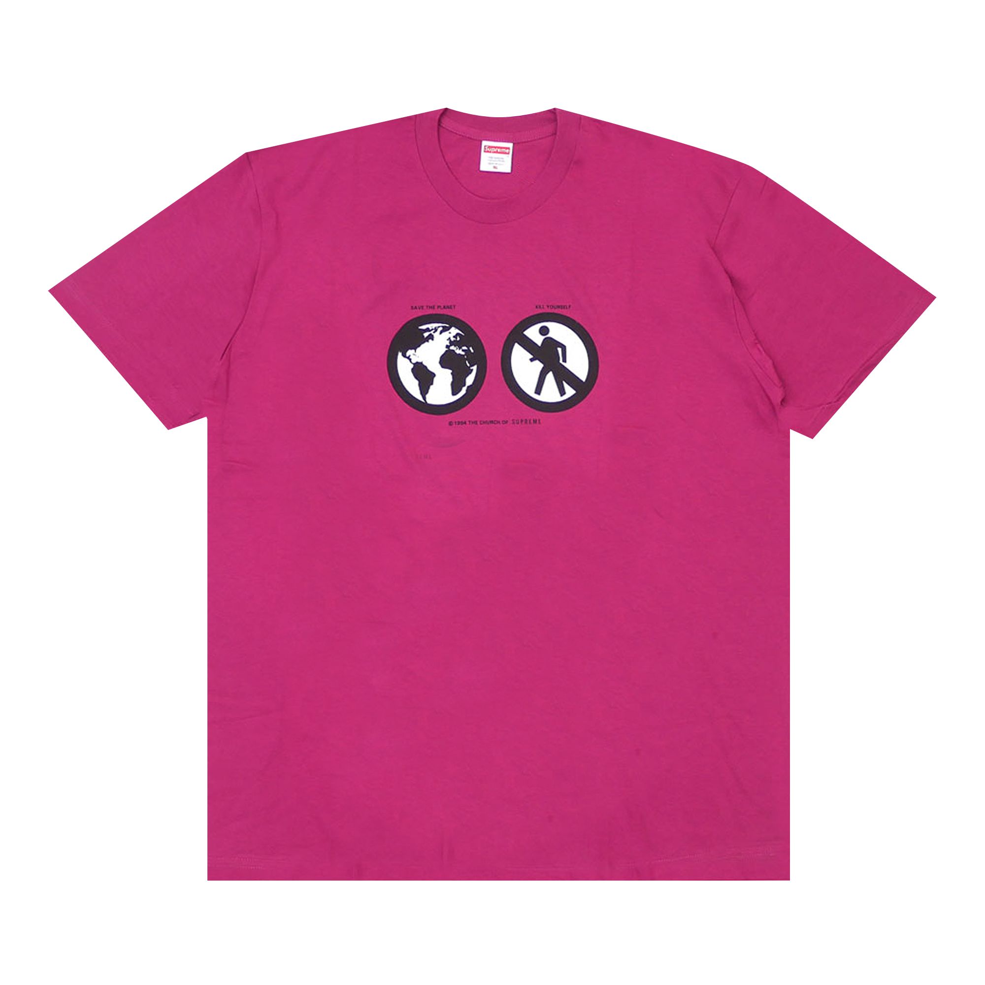 Pre-owned Supreme Save The Planet Tee 'magenta' | Pink | Men's Size S