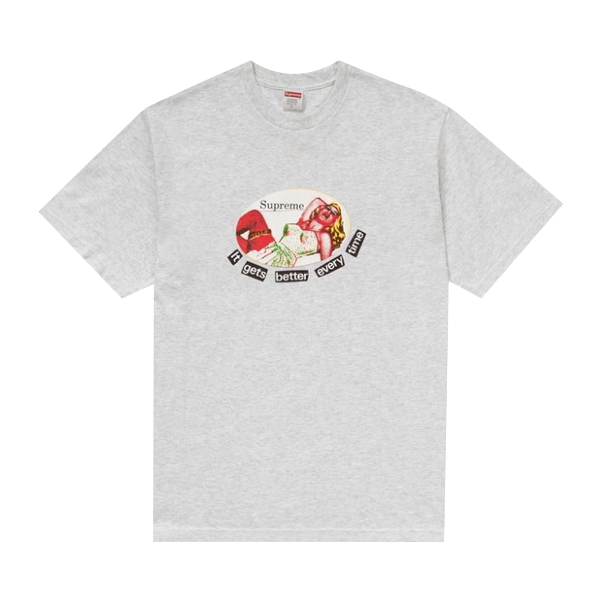 Supreme It Gets Better Every Time Tee 'Ash Grey' | Men's Size L