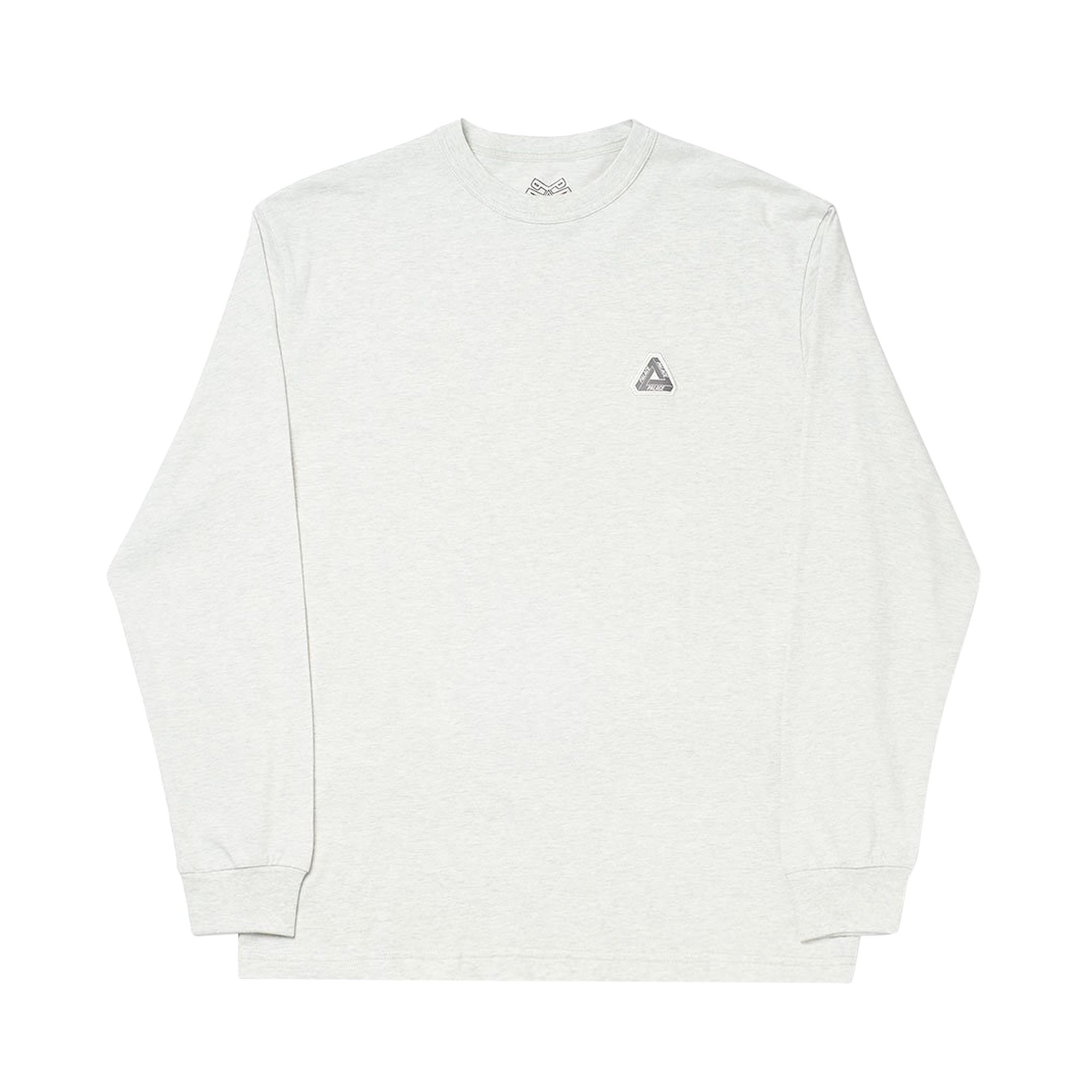Pre-owned Palace Sofar Longsleeve 'light Grey Marl' | Men's Size Xl In Gray