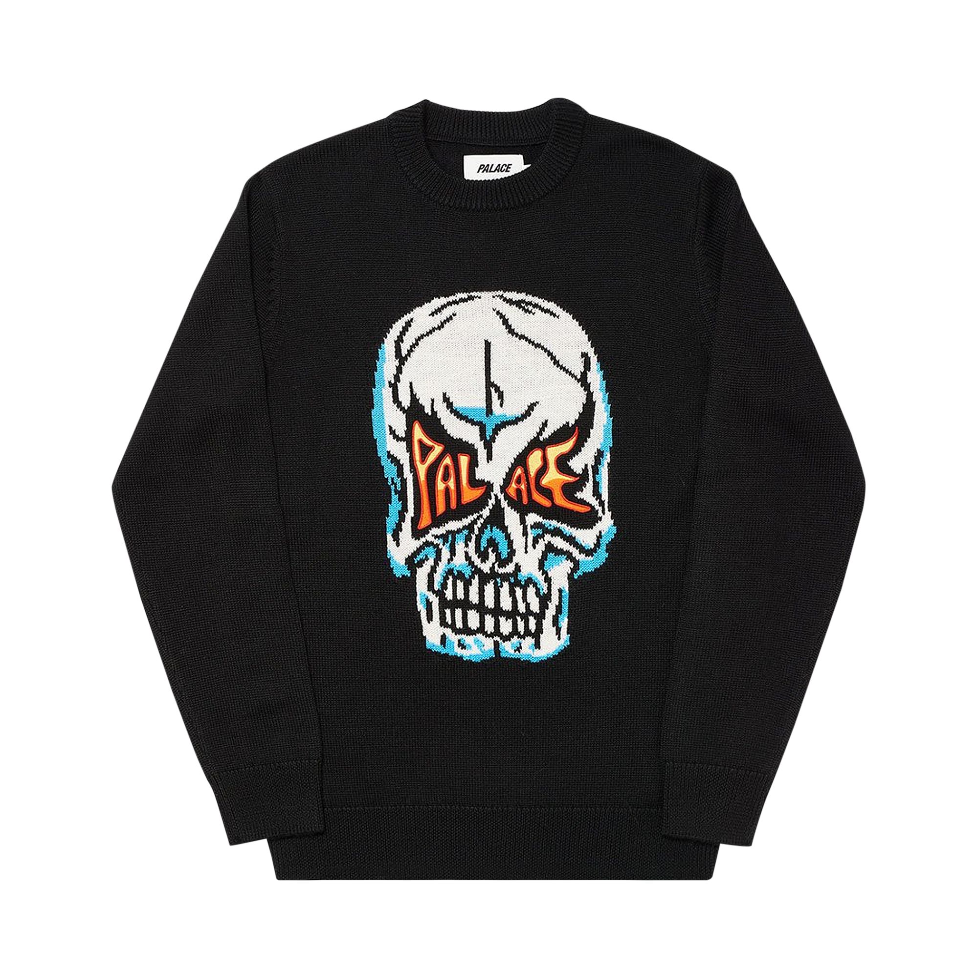 Pre-owned Palace Skull Knit 'black' | Men's Size L