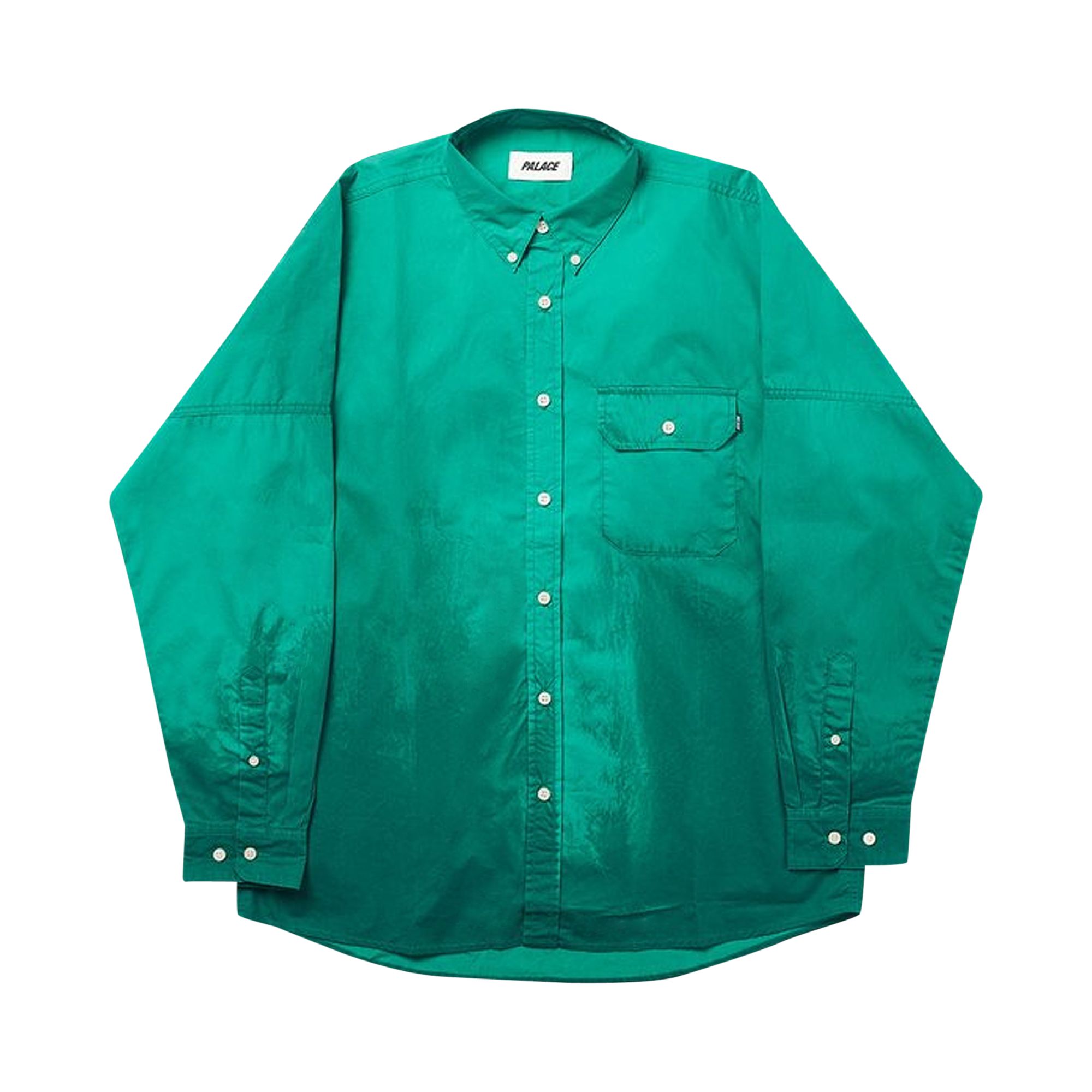 Pre-owned Palace Droppeth Heater Shirt 'green' | Men's Size L