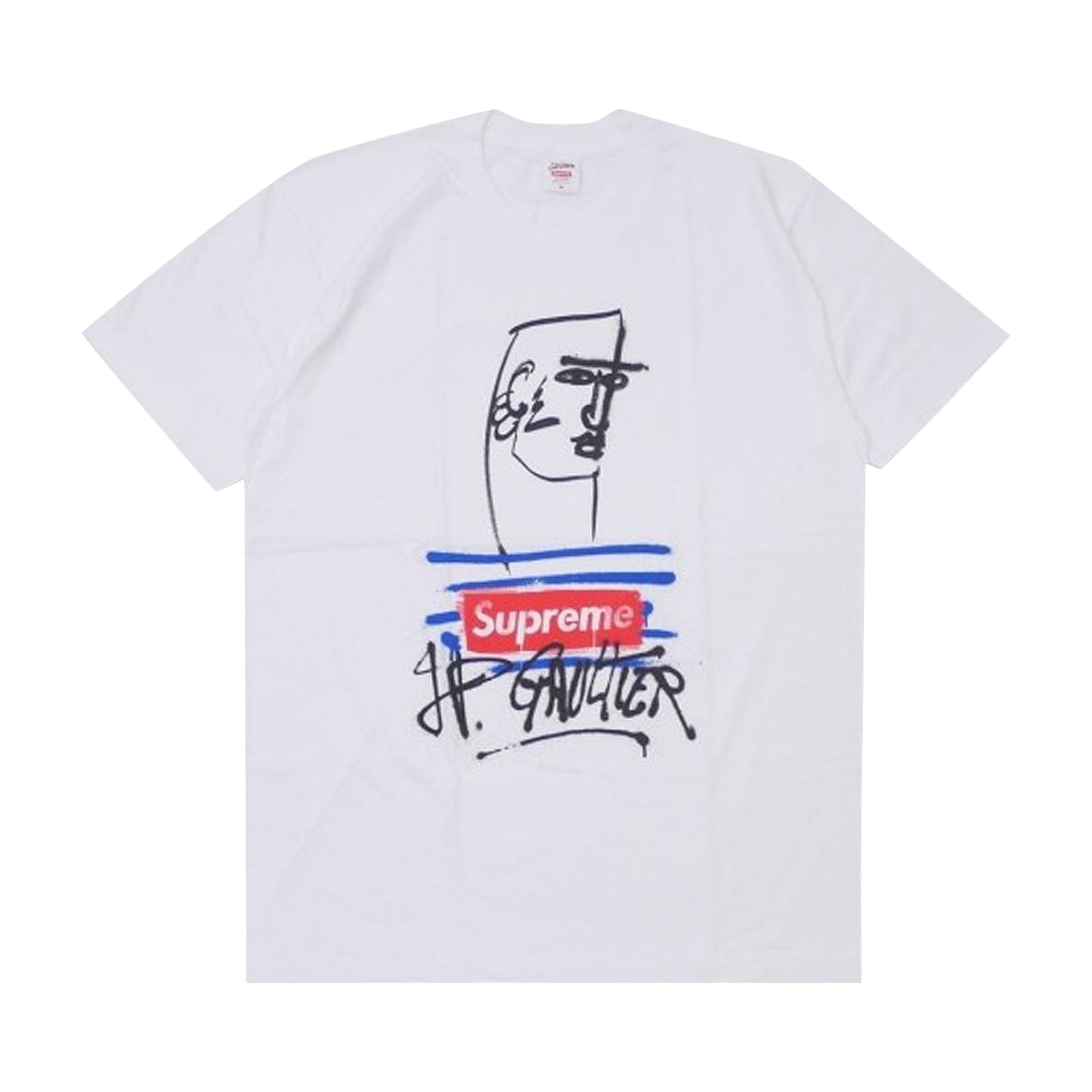Supreme x Jean Paul Gaultier Tee 'White' | Men's Size S