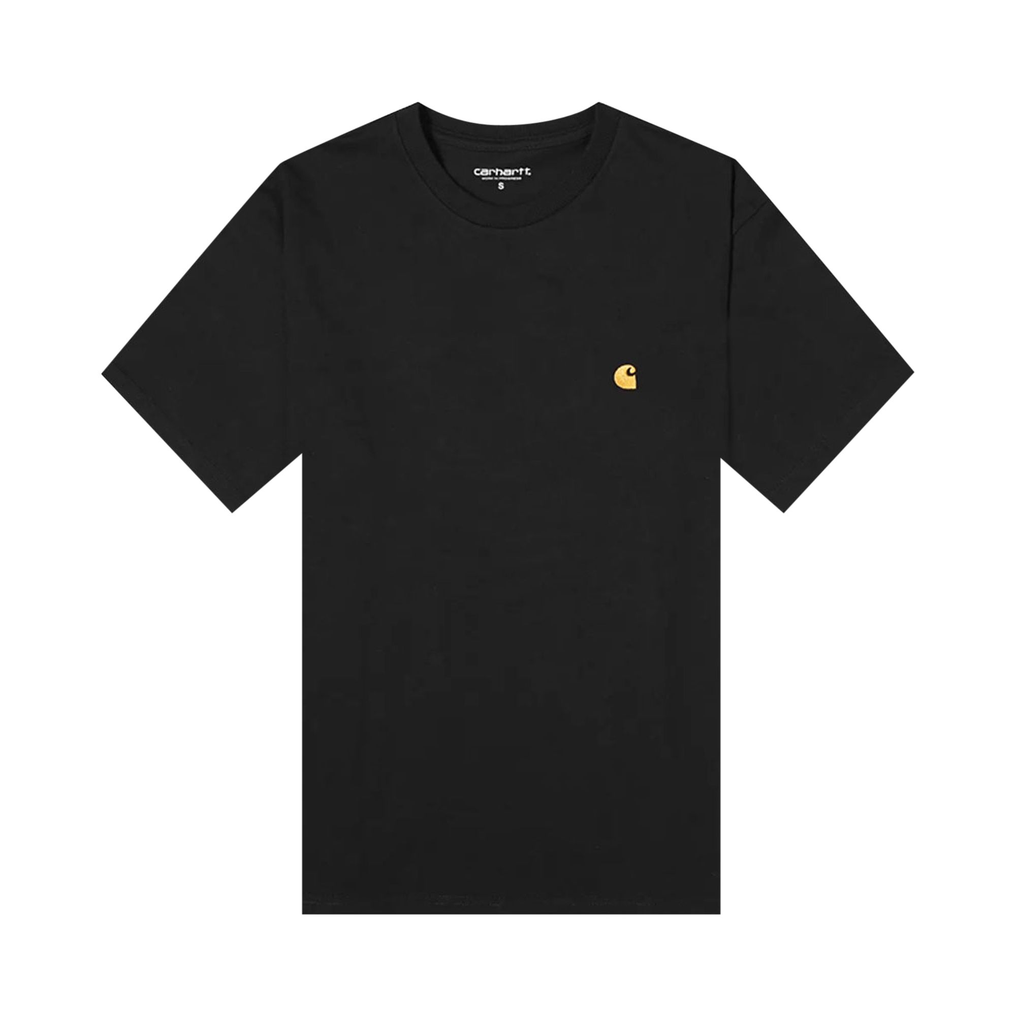 Carhartt WIP Short-Sleeve Chase T-Shirt 'Black/Gold' | Men's Size M