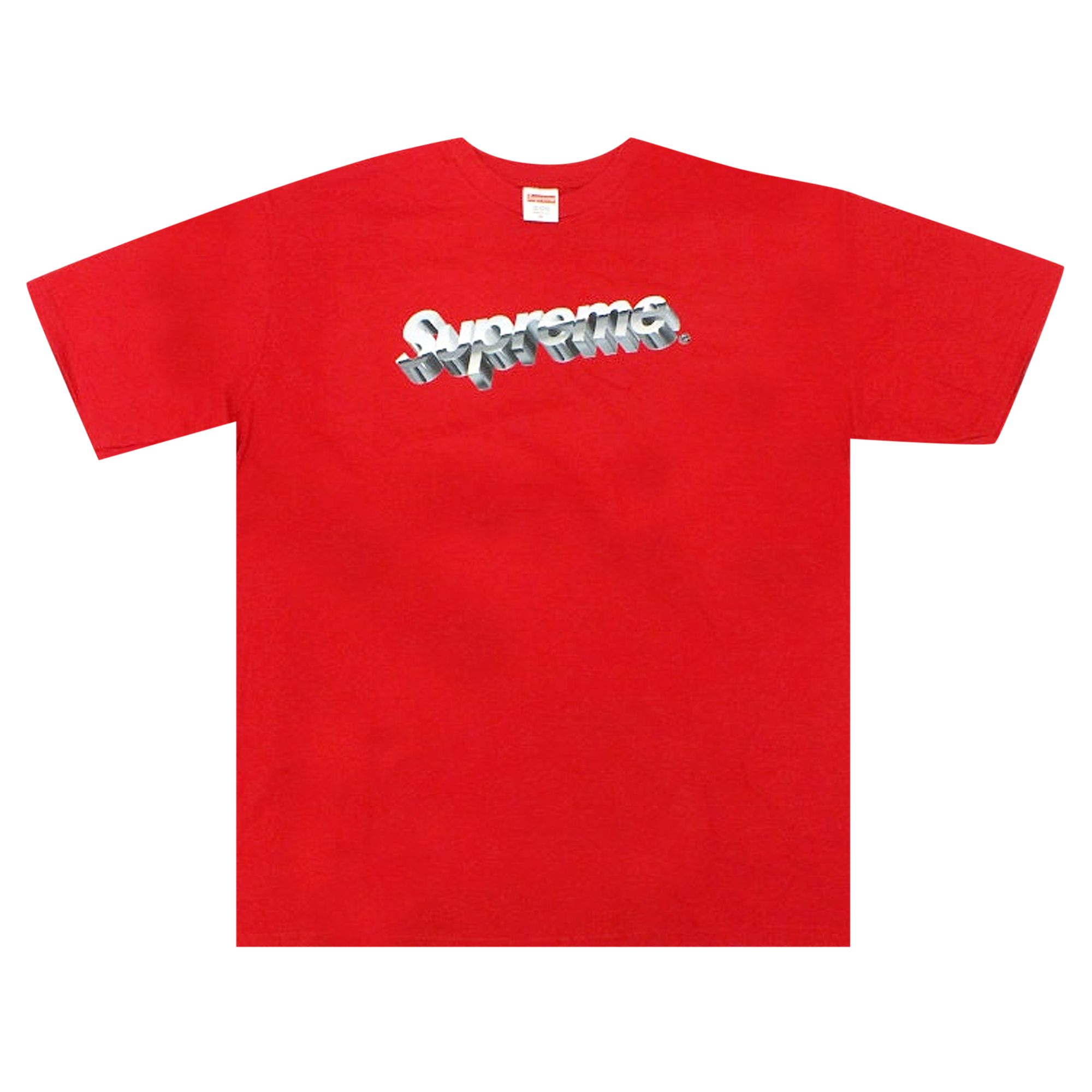 Supreme Chrome Logo Tee 'Red' | Men's Size L