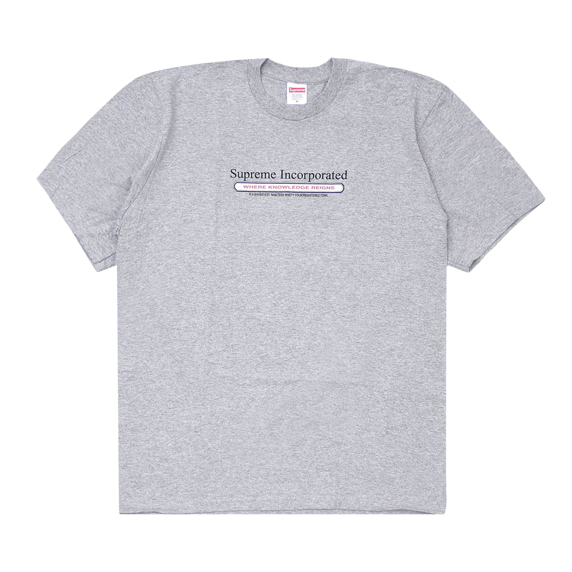 Supreme Inc. T-Shirt 'Heather Grey' | Men's Size L