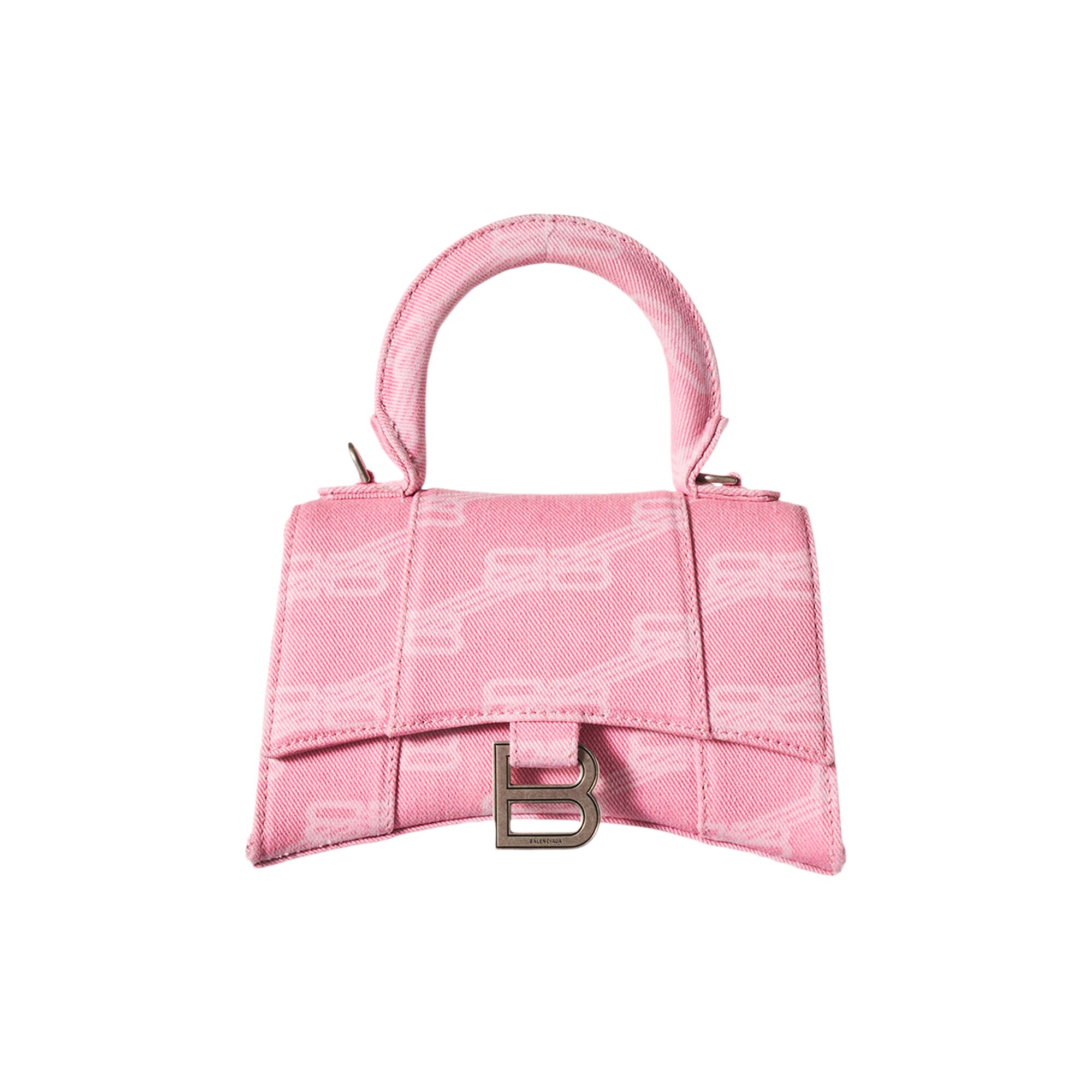 Pre-owned Balenciaga Hourglass Xs Top Handle Bag 'sweet Pink'
