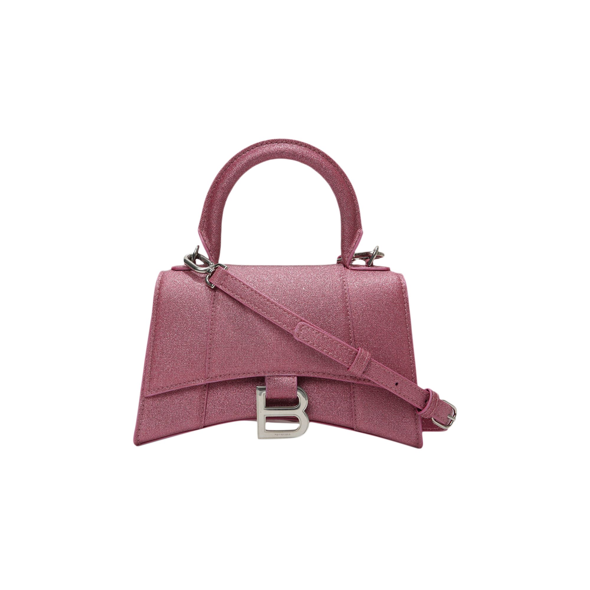 Pre-owned Balenciaga Xs Hourglass Top Handle Bag 'sweet Pink'