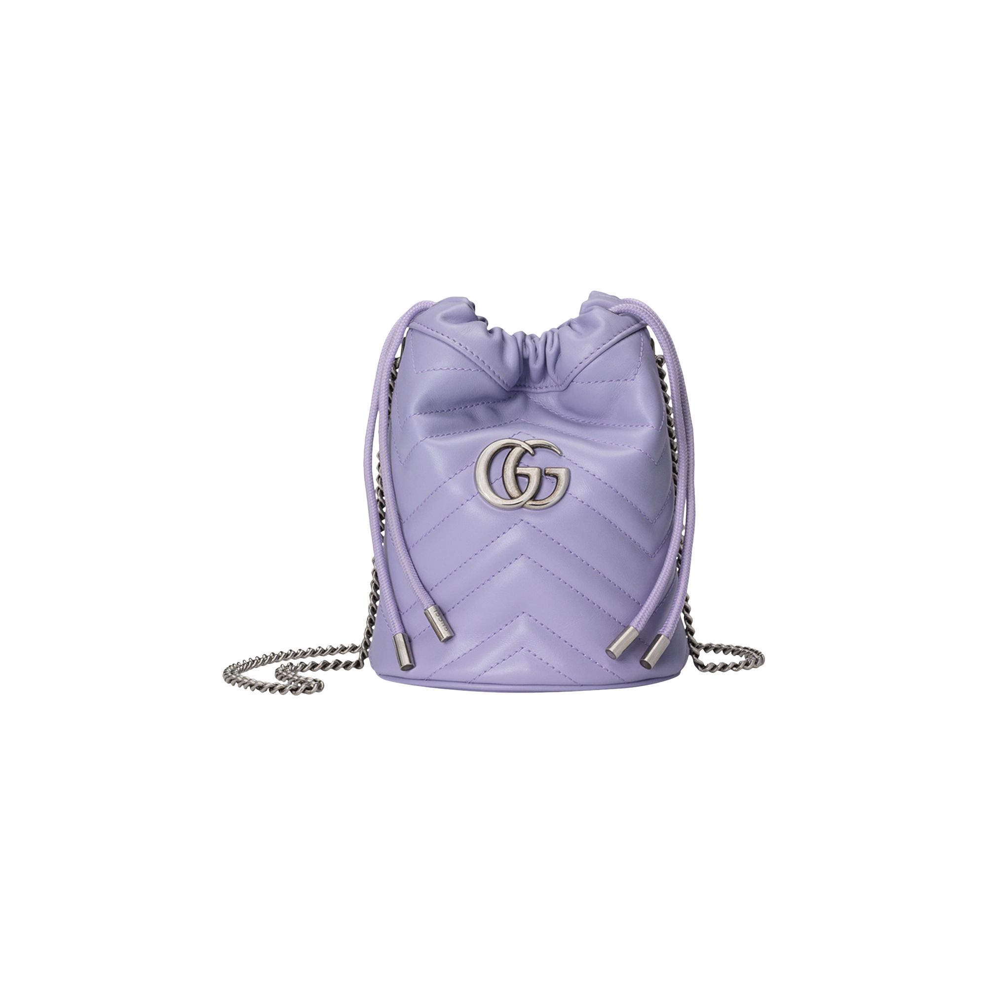Gucci GG Marmont Mini Bucket Bag 'Lilac' | Purple | Women's Size Onesize