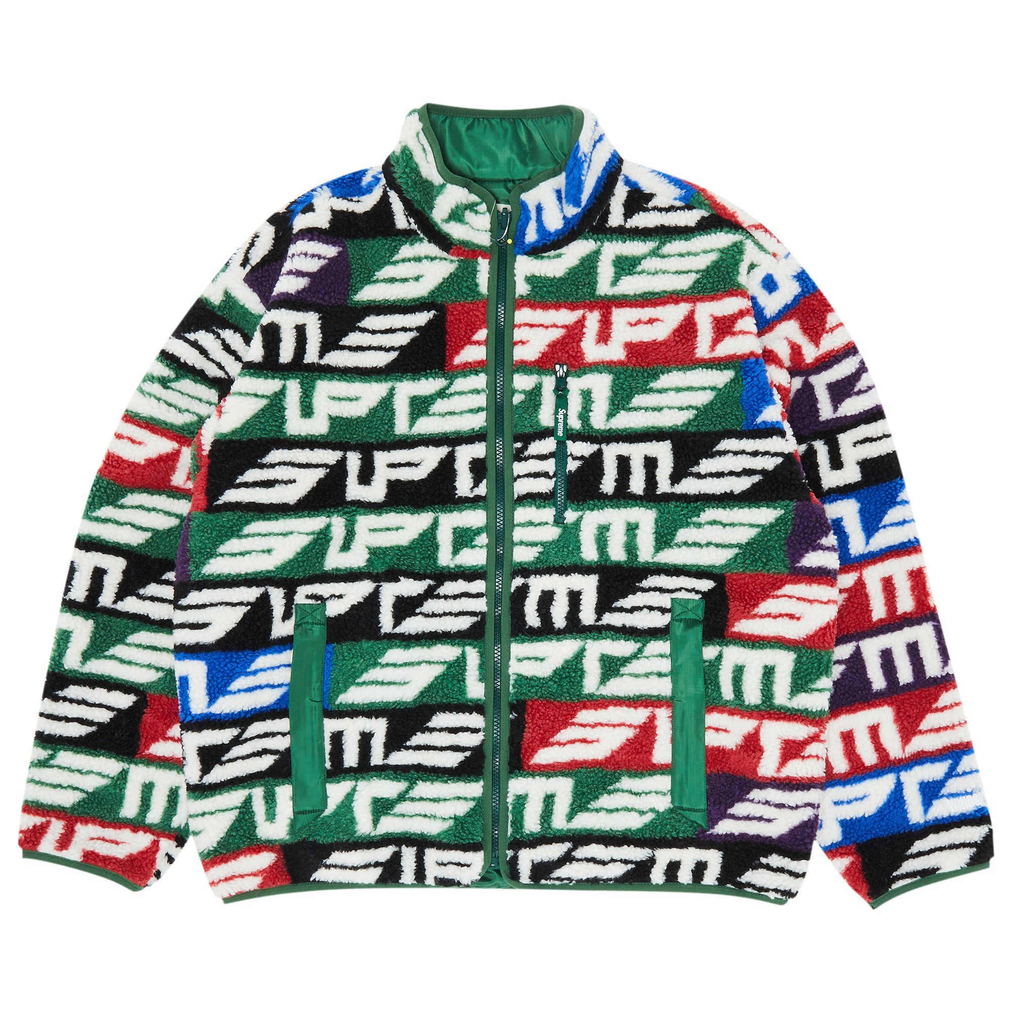 Pre-owned Supreme Geo Reversible Windstopper Fleece Jacket 'multicolor' In Multi-color