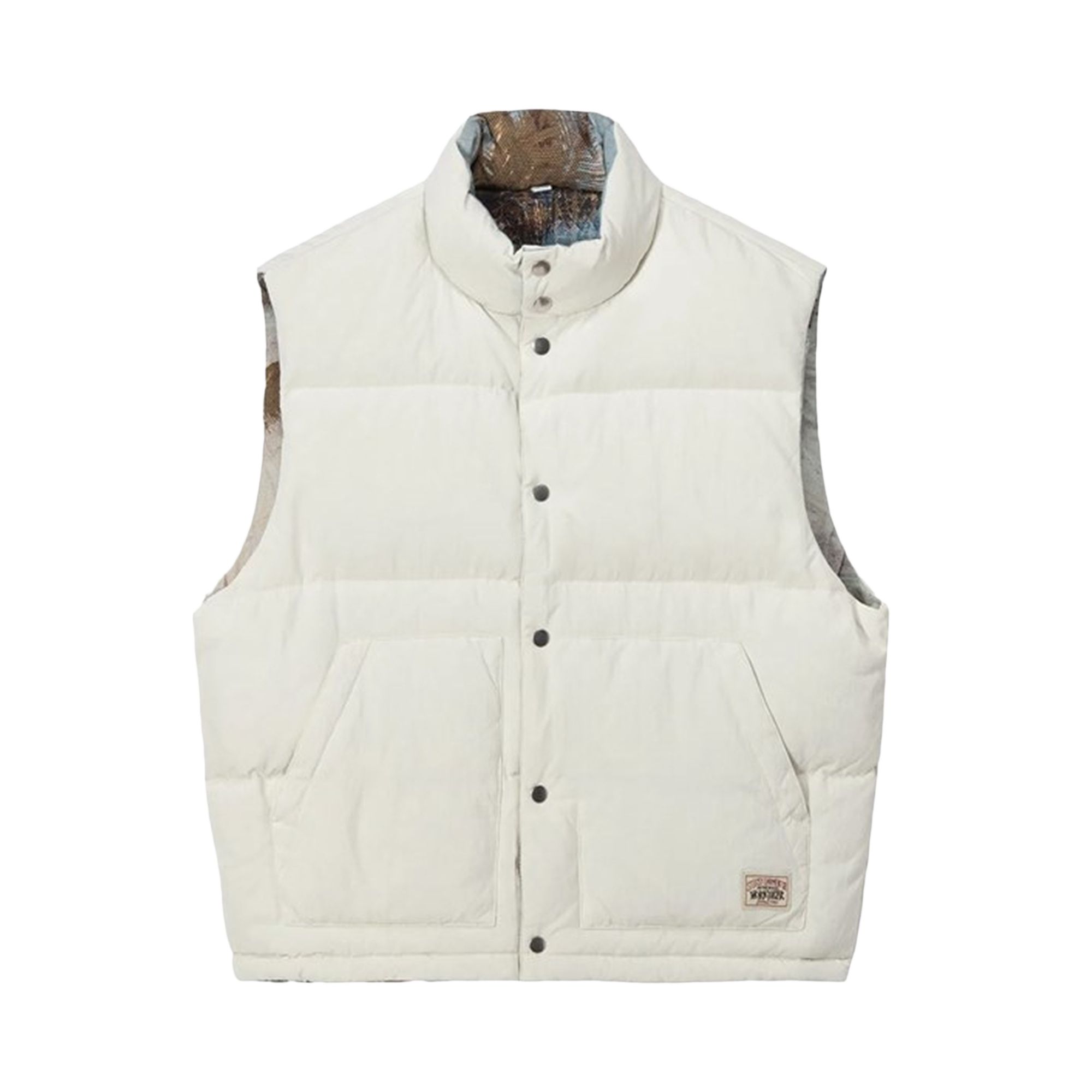 Pre-owned Stussy Sutherland Workgear Vest 'bone' In Multi-color