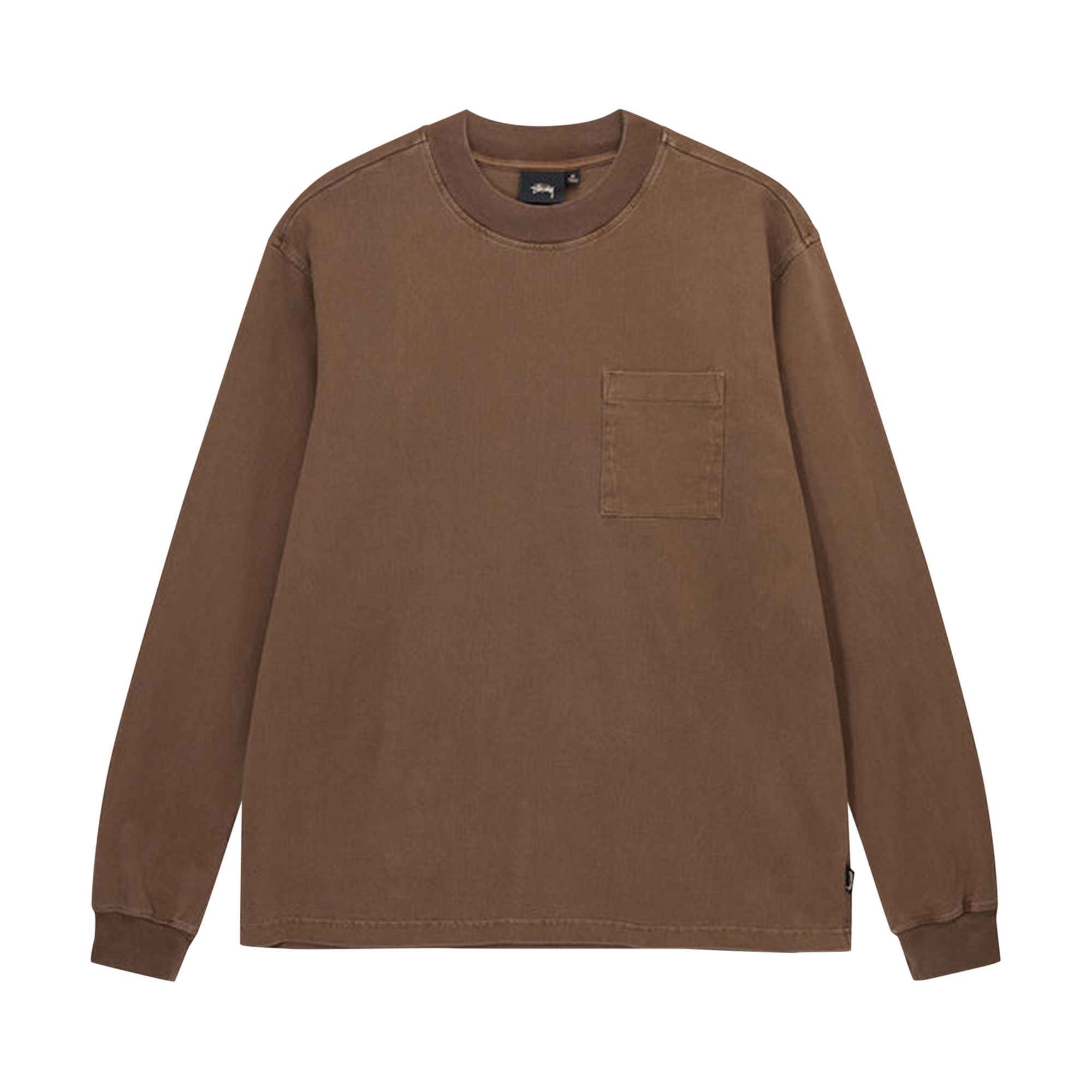 Stussy Pigment Dyed Mock Neck 'Brown' | Men's Size S