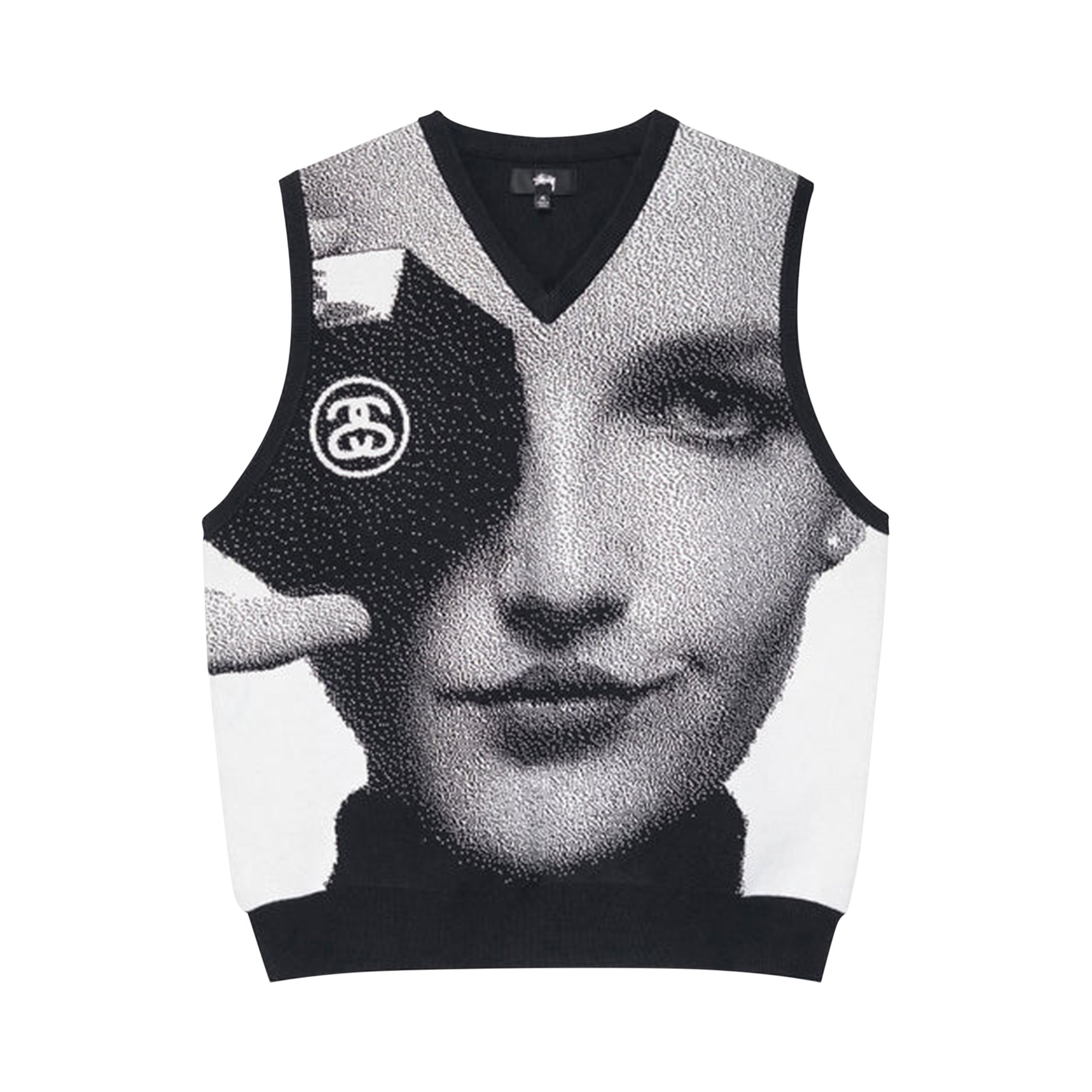 Stussy Photo Jacquard Vest 'Black' | Men's Size M