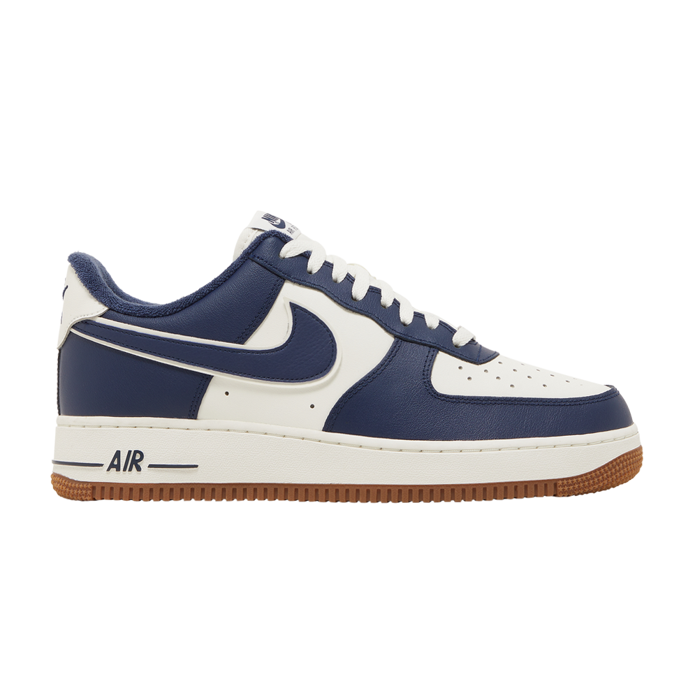 Pre-owned Nike Air Force 1 '07 Lv8 'college Pack - Midnight Navy' In Blue