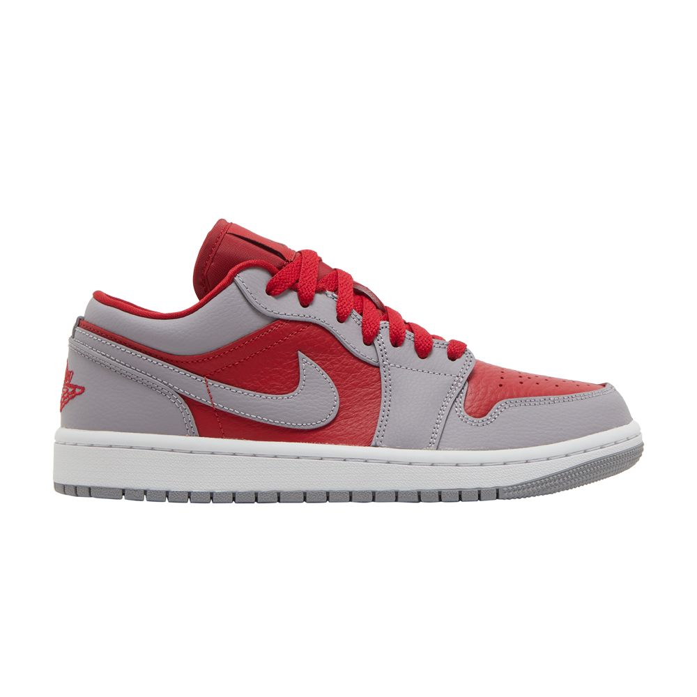 Wmns Air Jordan 1 Low SE 'Split - Gym Red Cement Grey' | Women's Size 6.5