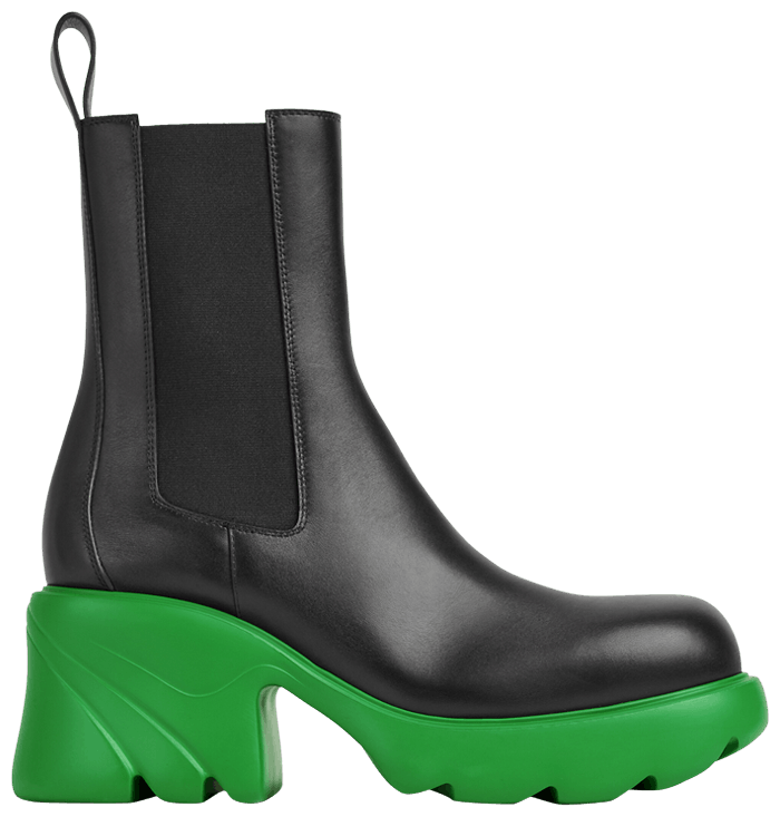 ショートブーツ・ブーティ BOTTEGA VENETA Flat ankle boots 763873 V1NY1 7665 Buy Bottega Veneta Wmns Flash Chelsea Boot 'Black Parakeet