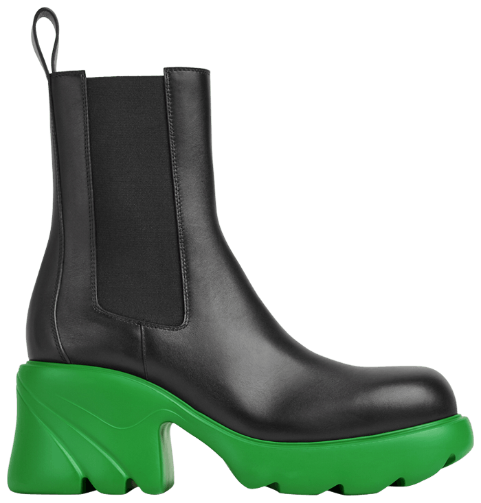  Bottega Veneta Wmns Flash Chelsea Boot 'Black Parakeet'