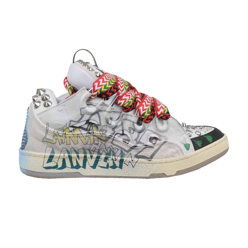Lanvin Lanvin Curb Sneakers 'Graffiti' | White | Men's Size 41