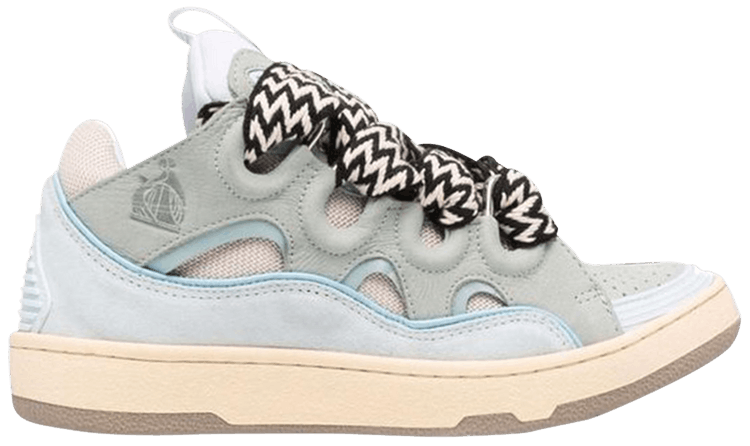 Lanvin Curb Sneaker White Light Blue Men's - FM-SKRK11-GLOS-A22 - US