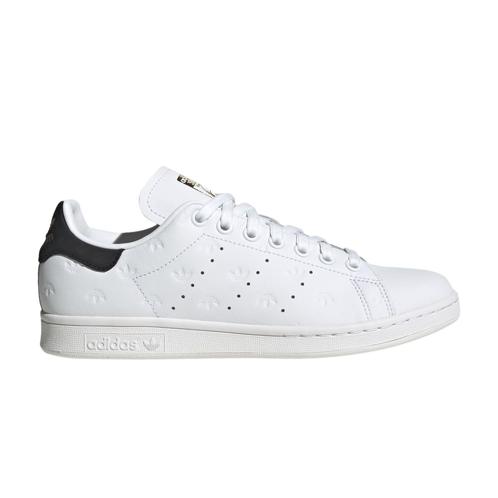 ADIDAS ORIGINALS WMNS STAN SMITH 'ALLOVER DEBOSSED TREFOILS - WHITE BLACK'